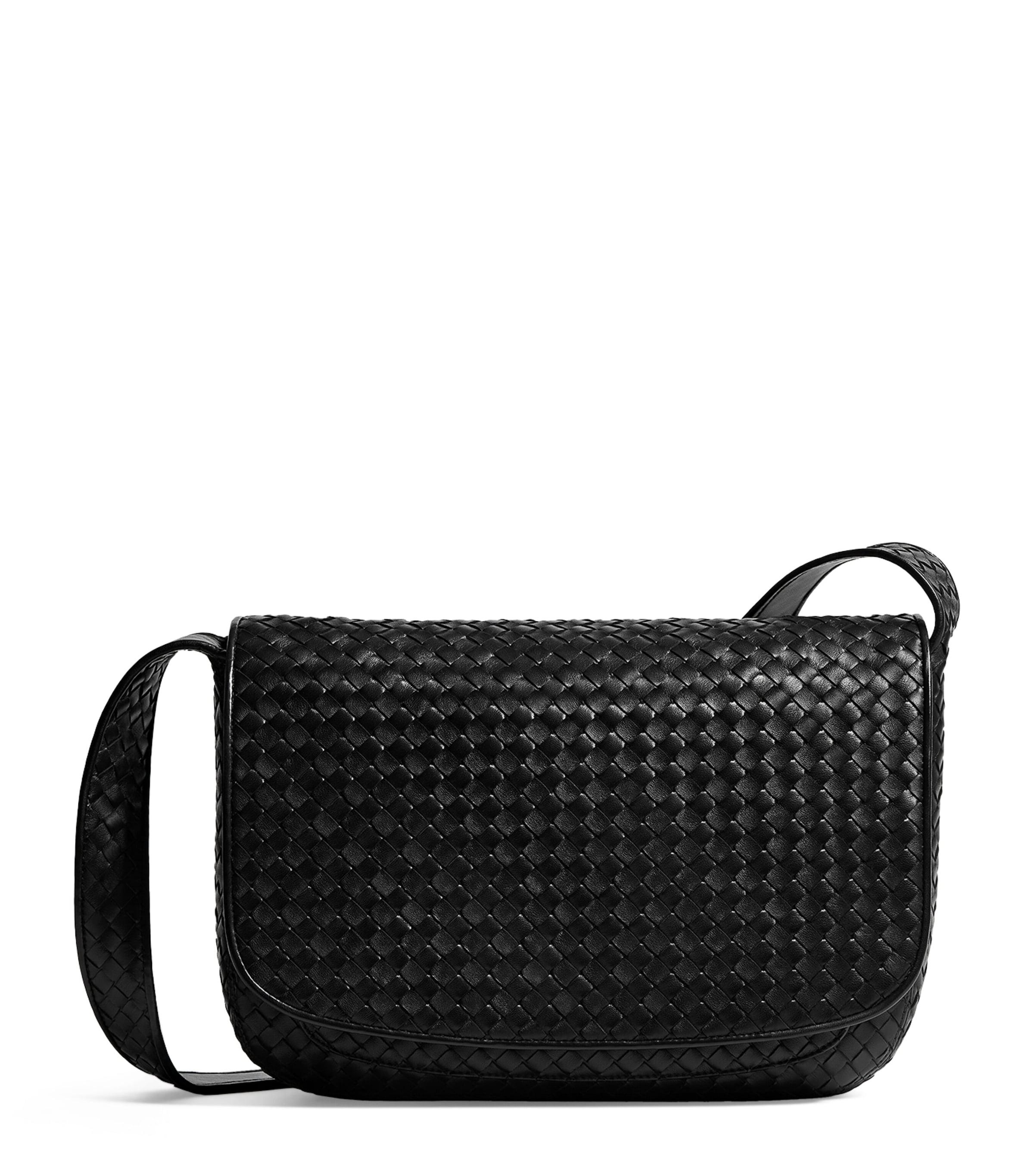 Bottega Veneta Large Leather Veneto Messenger Bag by BOTTEGA VENETA
