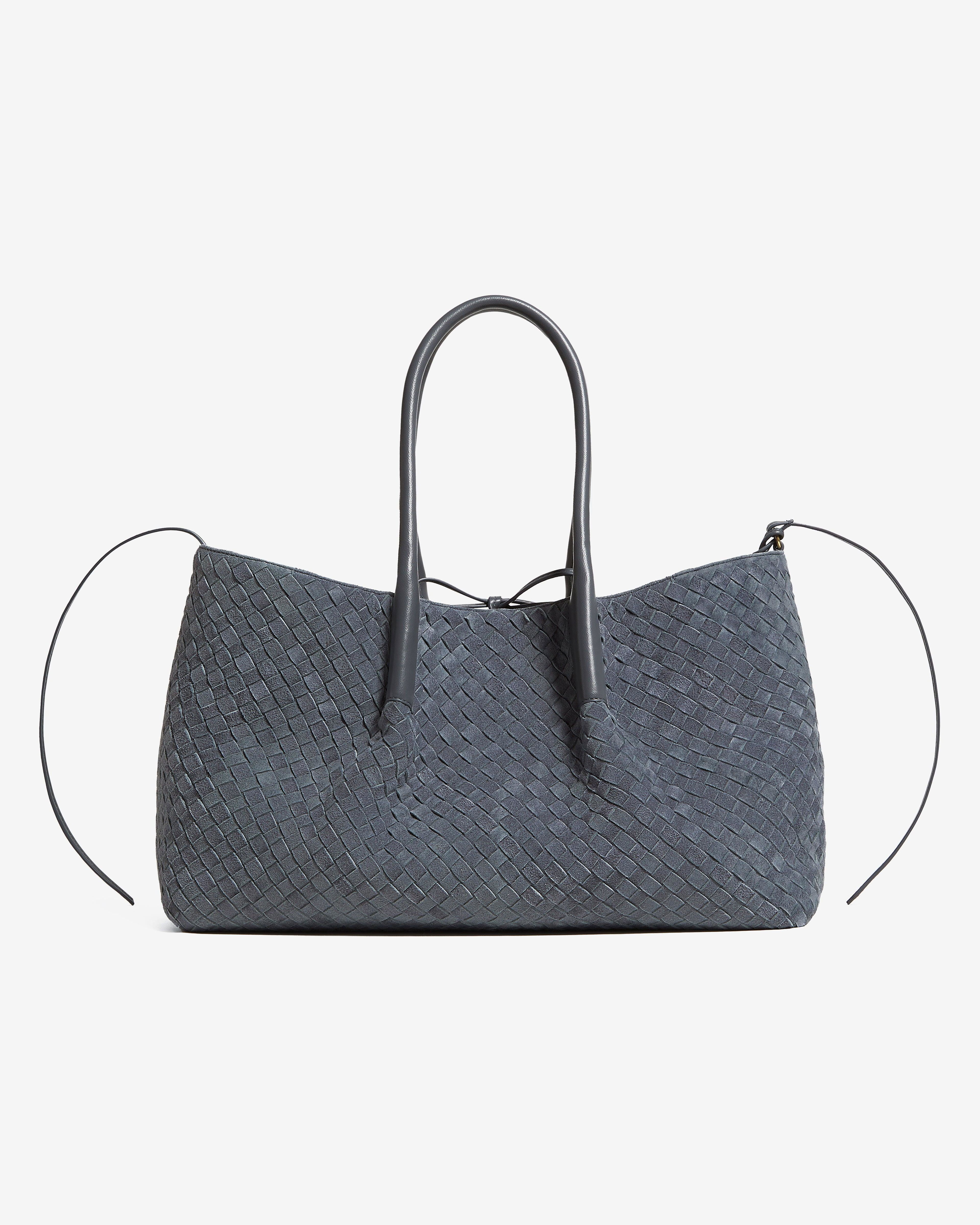 Bottega Veneta - Large Pinacoteca Bag - (Cloudy Indigo/Gravel) by BOTTEGA VENETA
