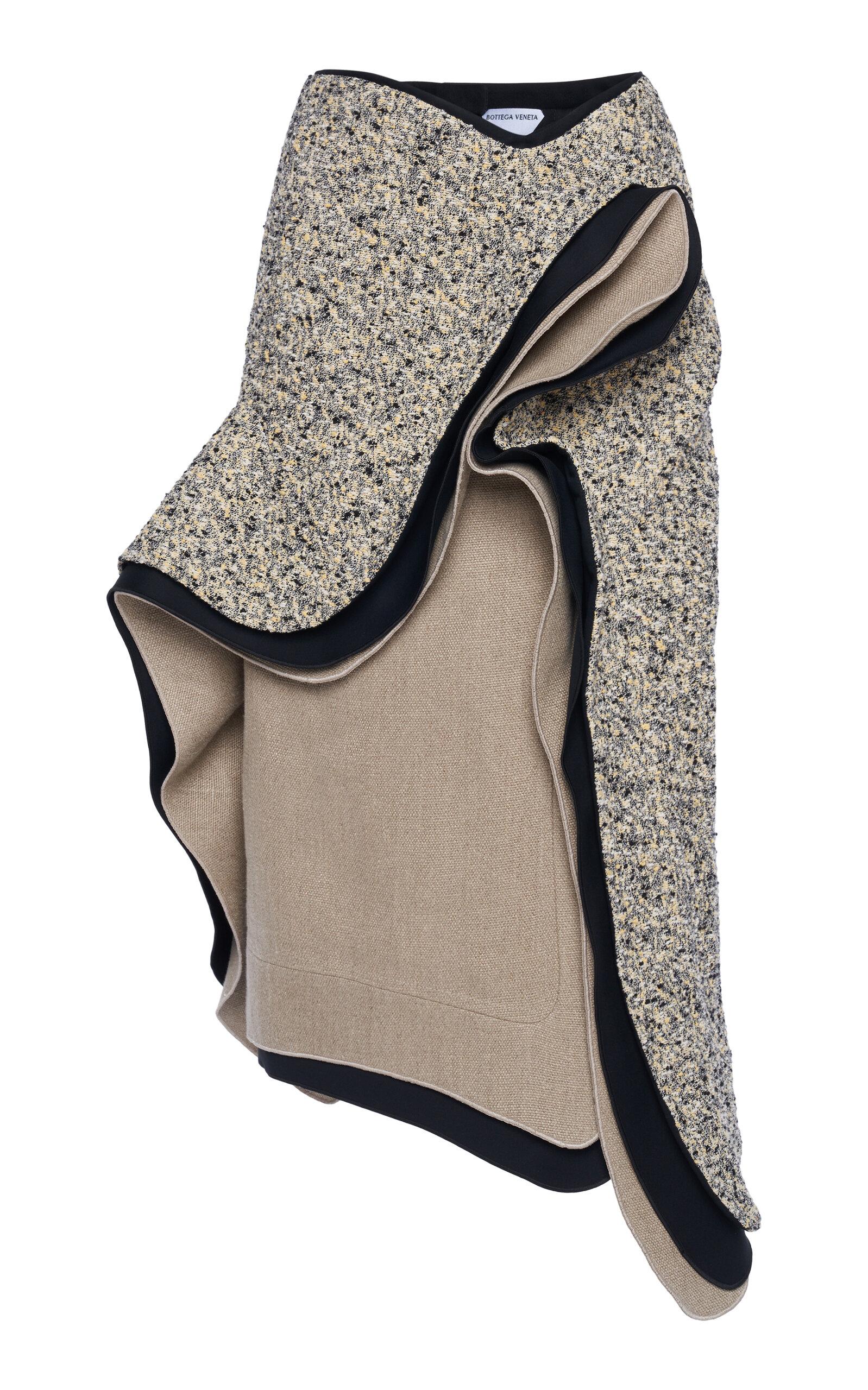 Bottega Veneta Layered Cotton-Blend Midi Skirt - Moda Operandi by BOTTEGA VENETA