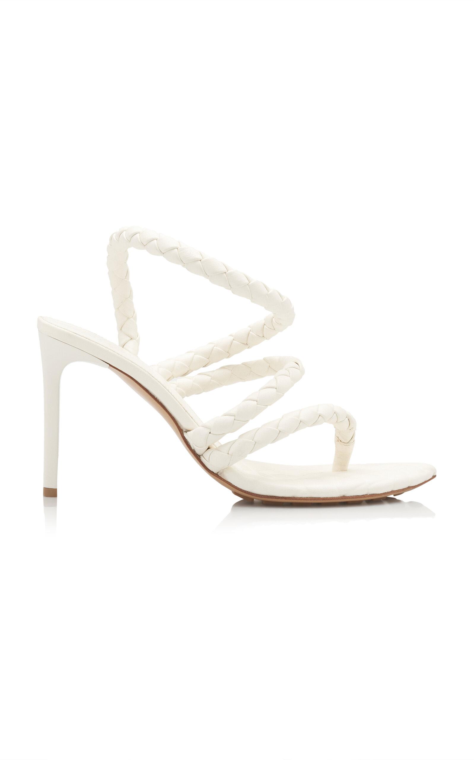 Bottega Veneta Leaf Braided Leather Sandals - Moda Operandi by BOTTEGA VENETA