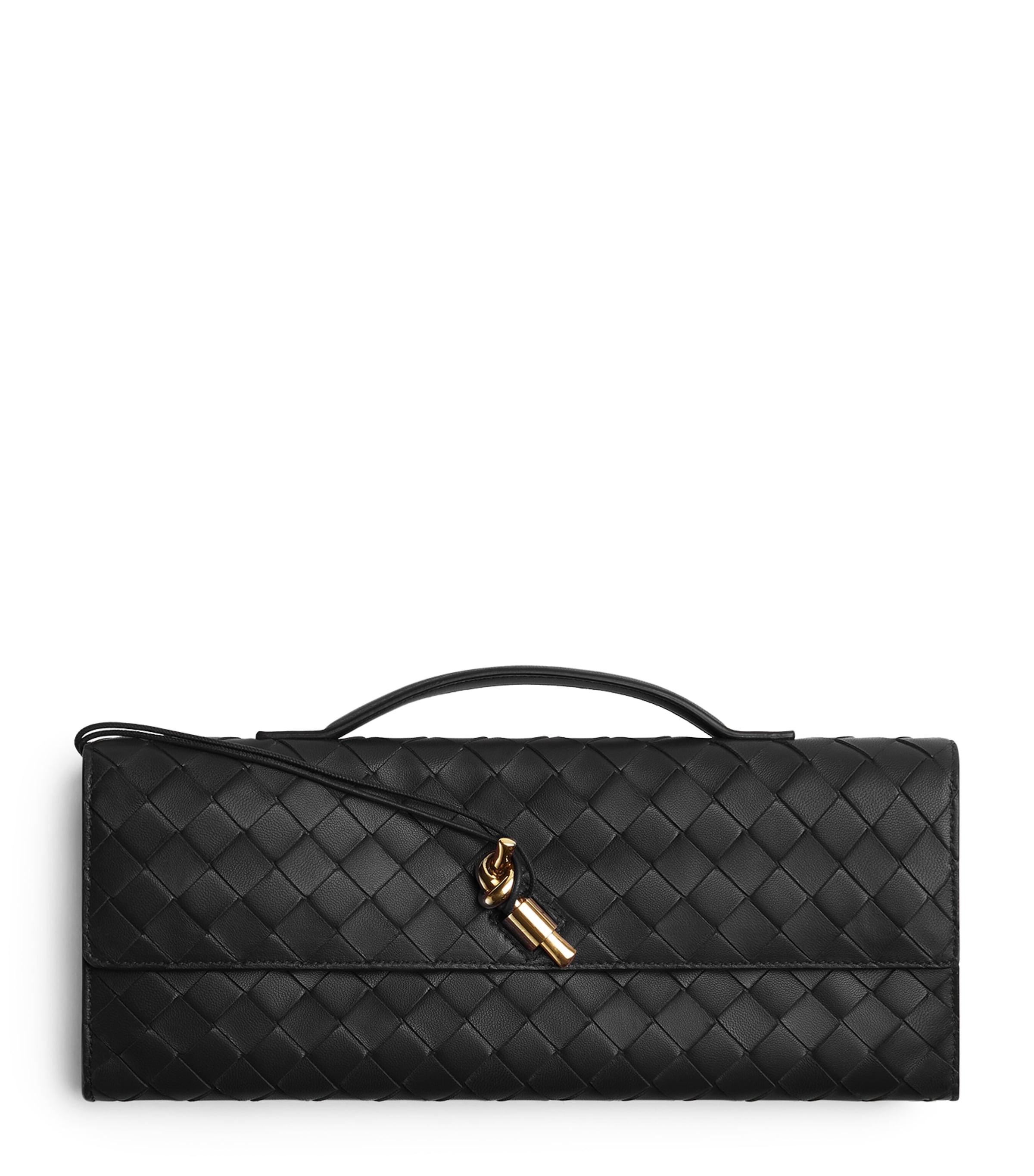 Bottega Veneta Leather Andiamo Clutch Bag by BOTTEGA VENETA