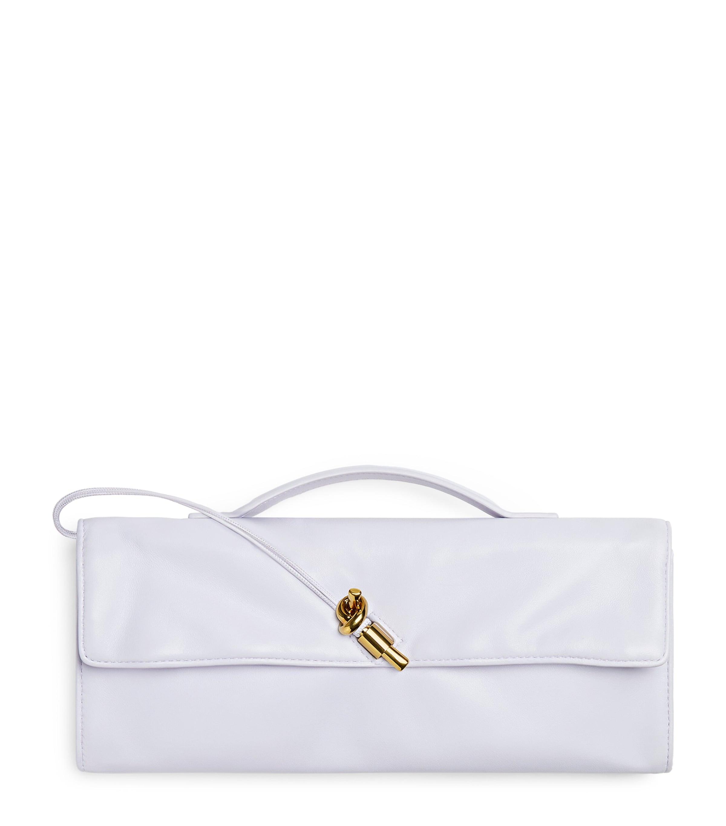 Bottega Veneta Leather Andiamo Clutch Bag by BOTTEGA VENETA