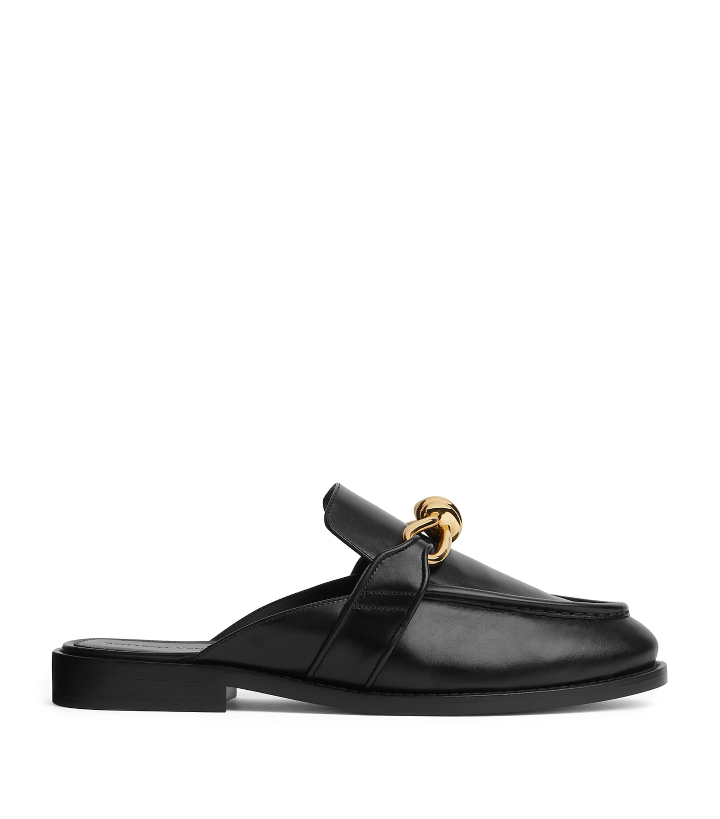 Bottega Veneta Leather Astaire Open-Back Loafers by BOTTEGA VENETA