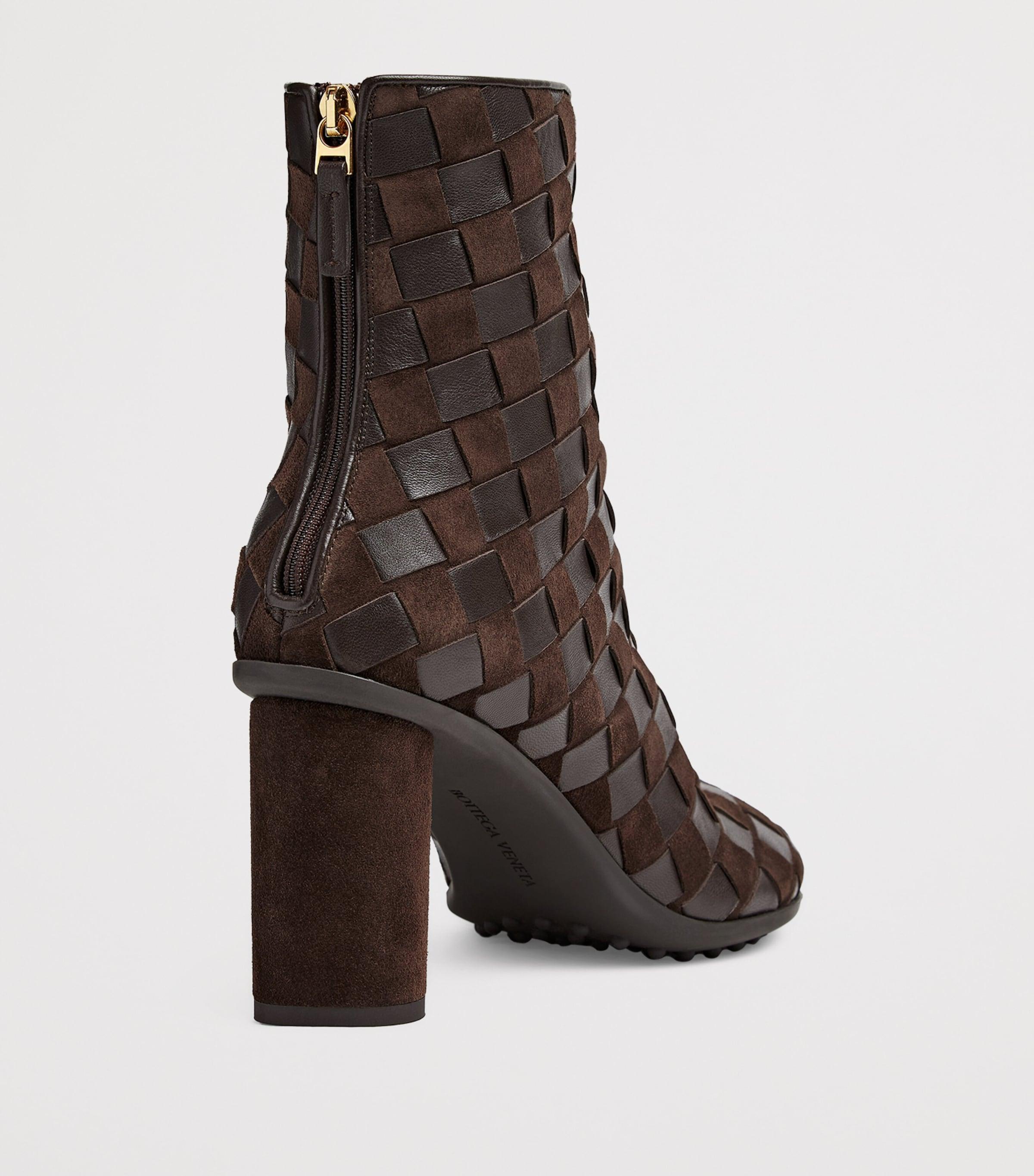 Bottega Veneta Leather Atomic Ankle Boots 75 by BOTTEGA VENETA