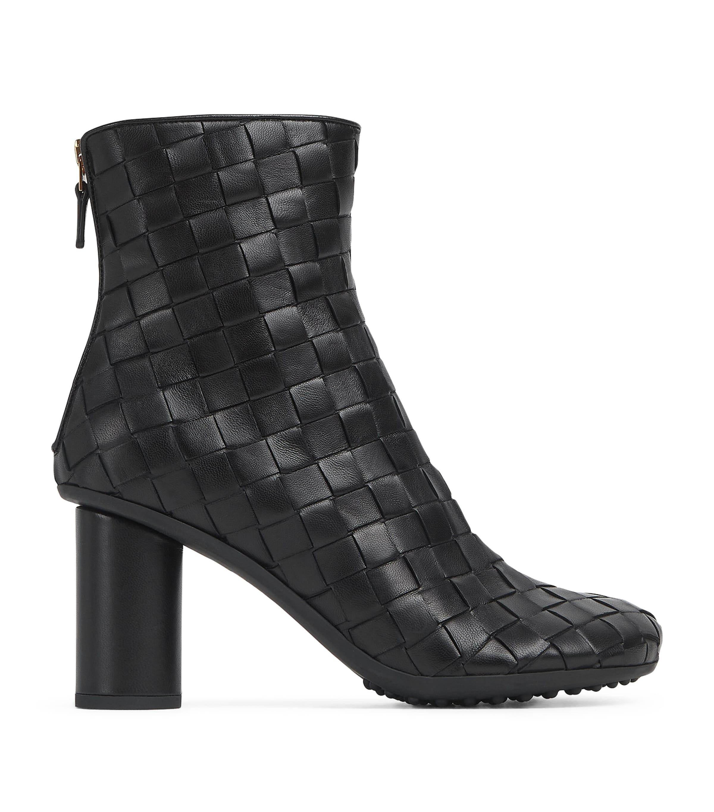 Bottega Veneta Leather Atomic Ankle Boots 75 by BOTTEGA VENETA