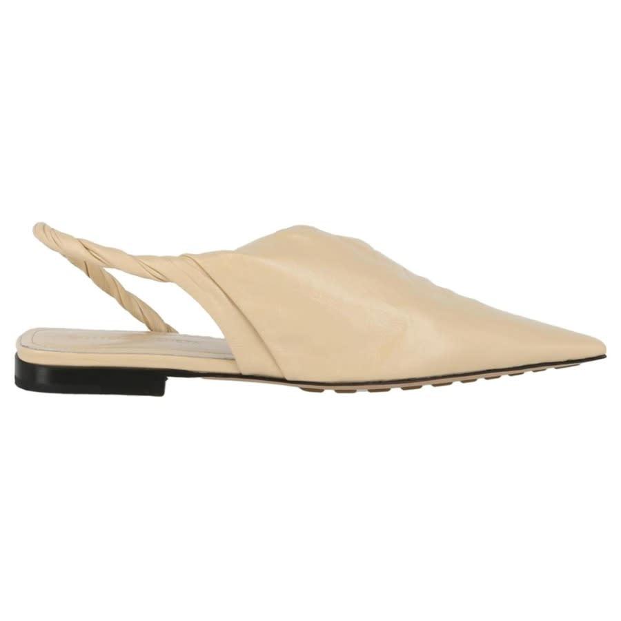 Bottega Veneta Leather Ballerina Shoes by BOTTEGA VENETA