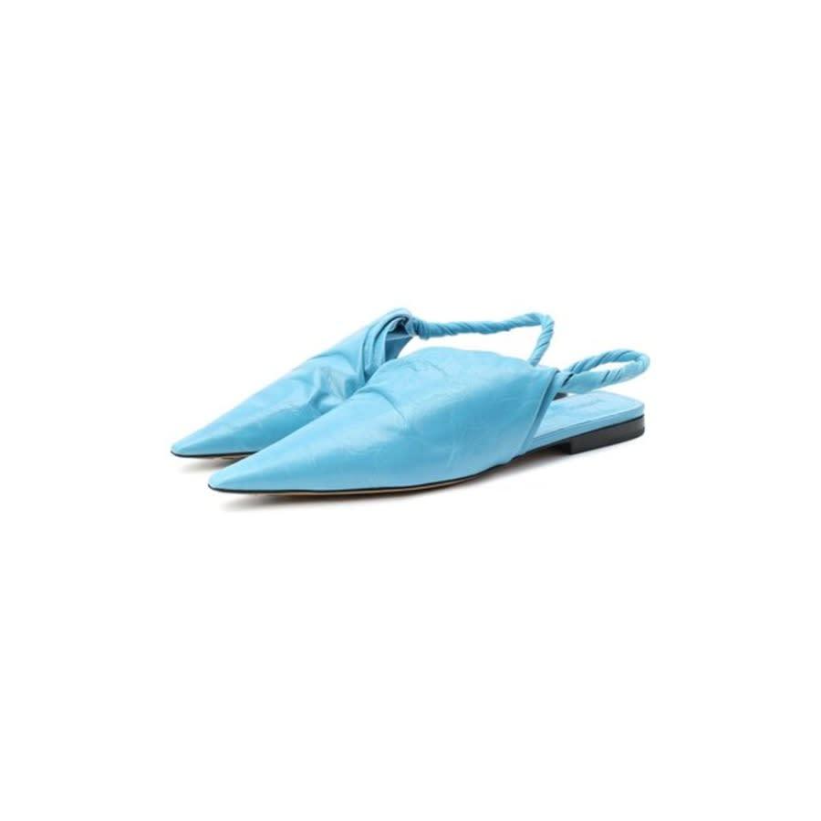 Bottega Veneta Leather Ballerina Shoes by BOTTEGA VENETA