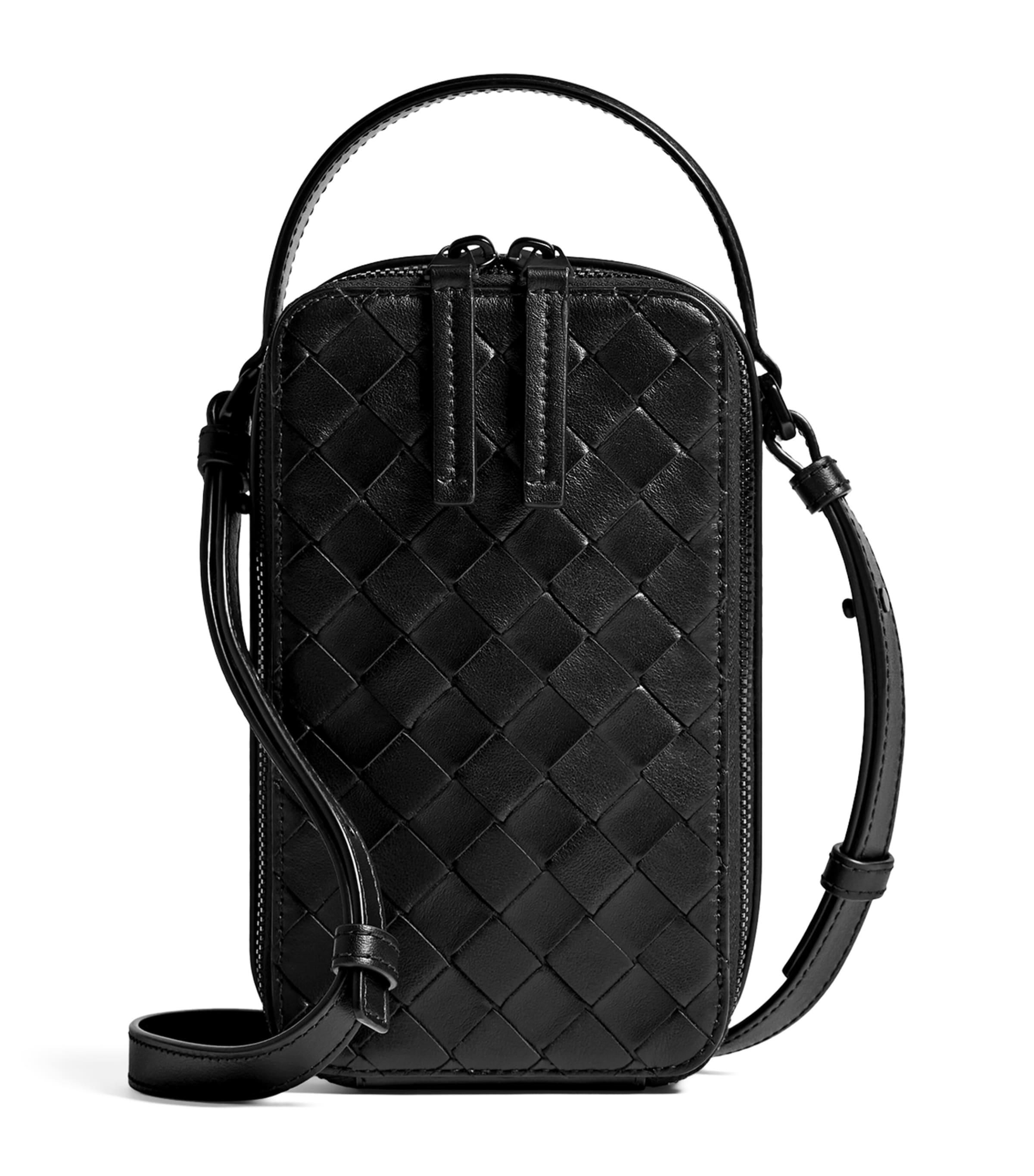 Bottega Veneta Leather Getaway Phone Pouch by BOTTEGA VENETA