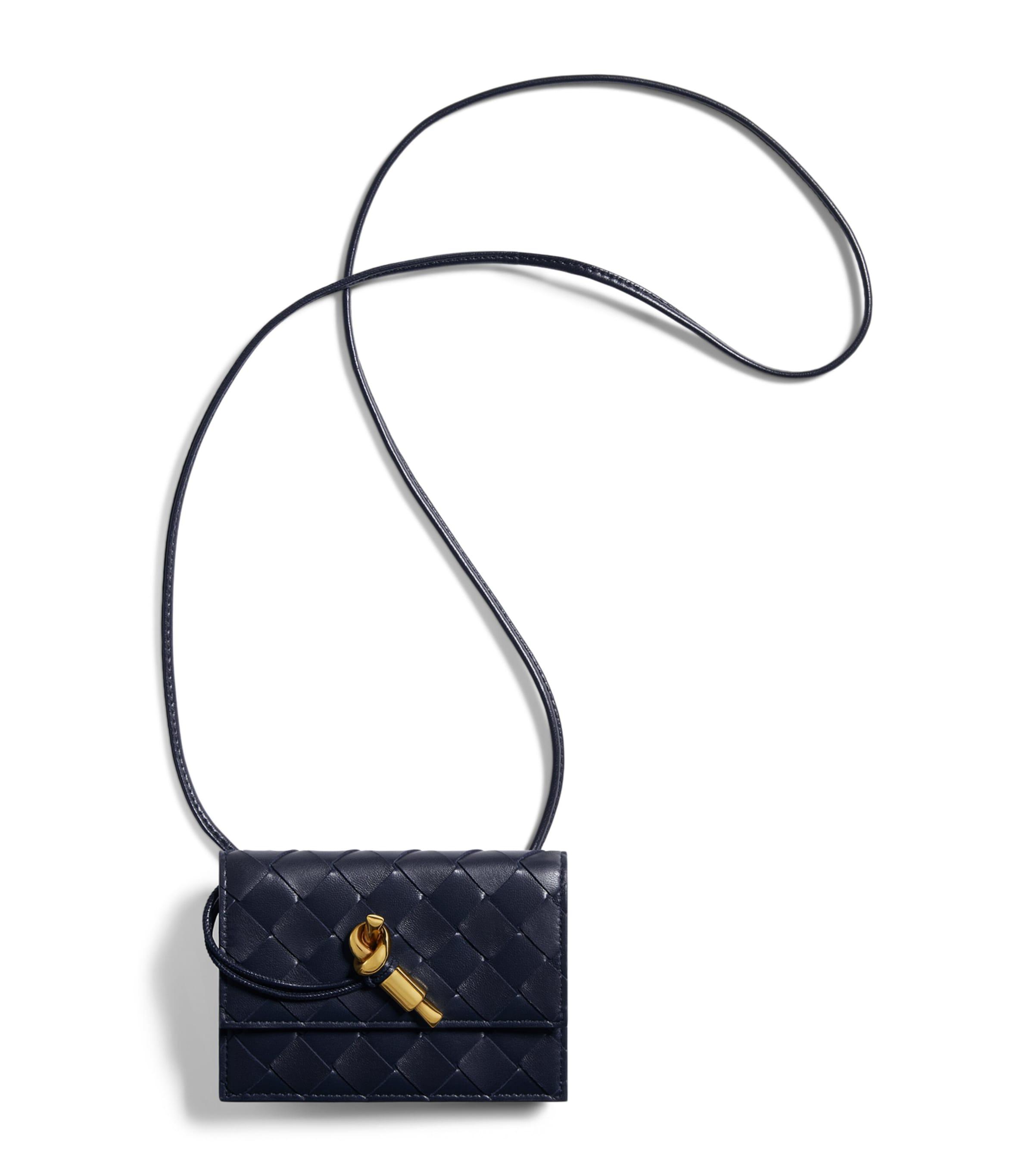 Bottega Veneta Leather Intrecciato Andiamo Badge Holder by BOTTEGA VENETA