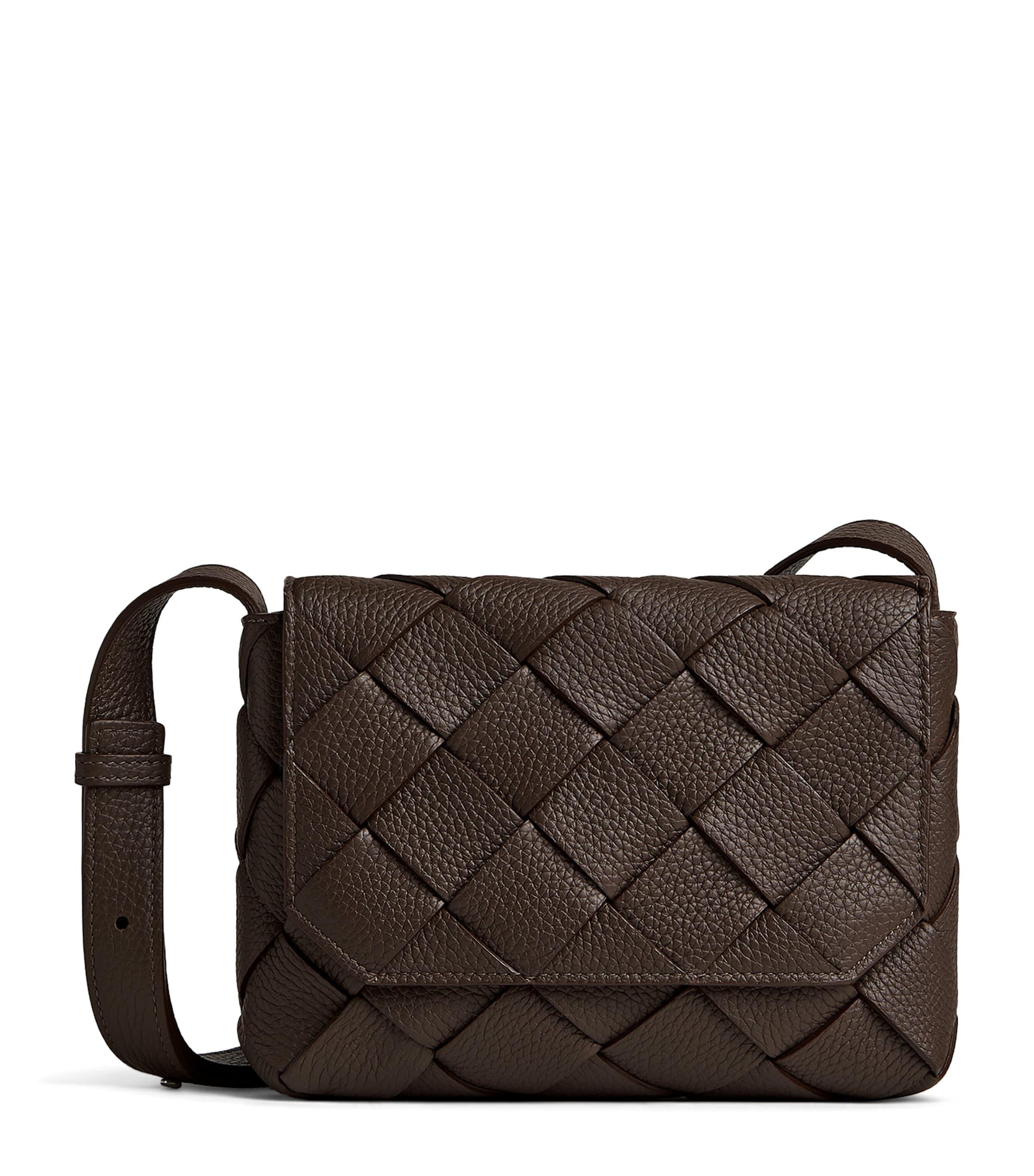 Bottega Veneta Leather Intrecciato Diago Cross-Body Bag by BOTTEGA VENETA
