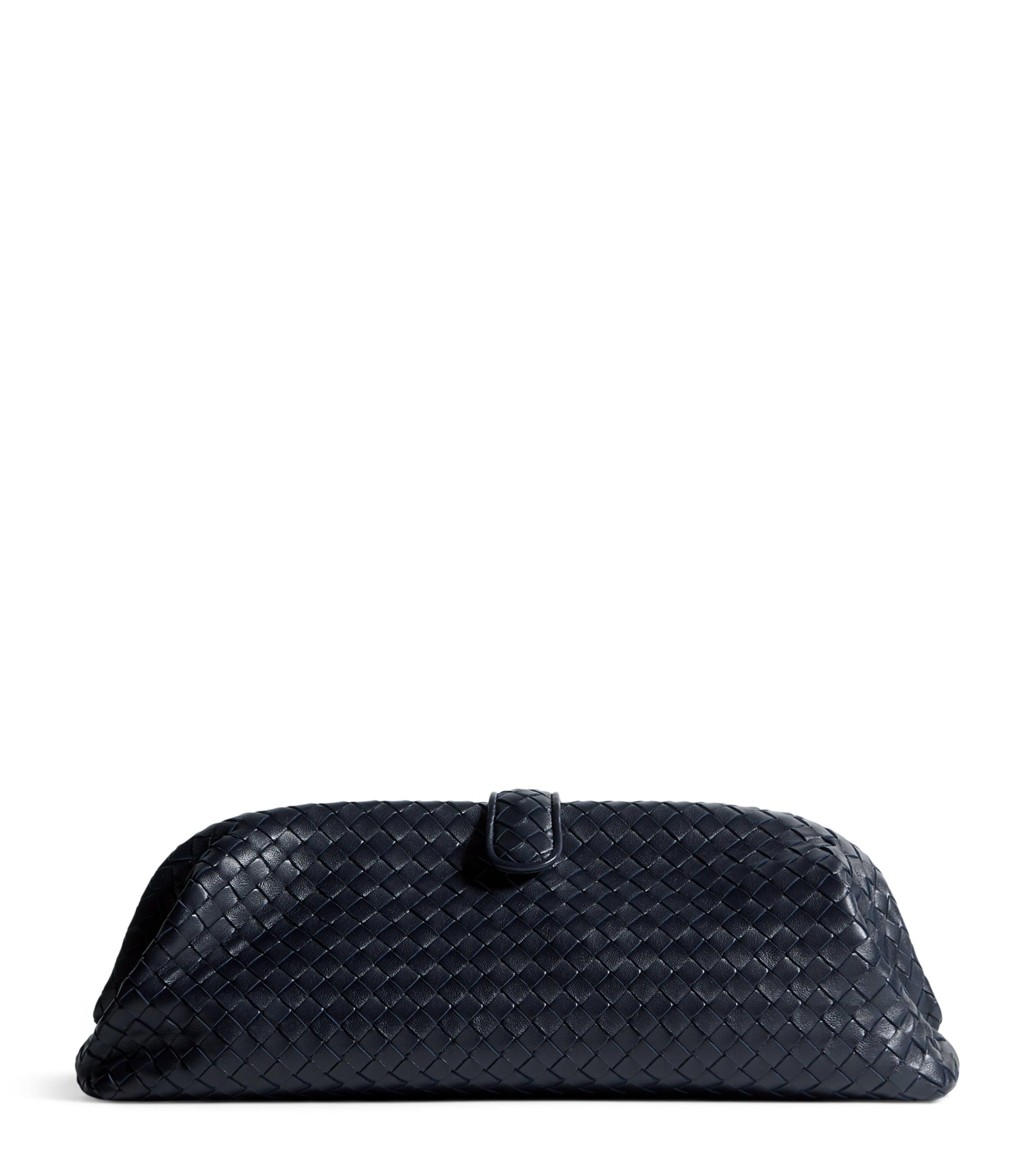 Bottega Veneta Leather Intrecciato Lauren 1980 Clutch Bag by BOTTEGA VENETA