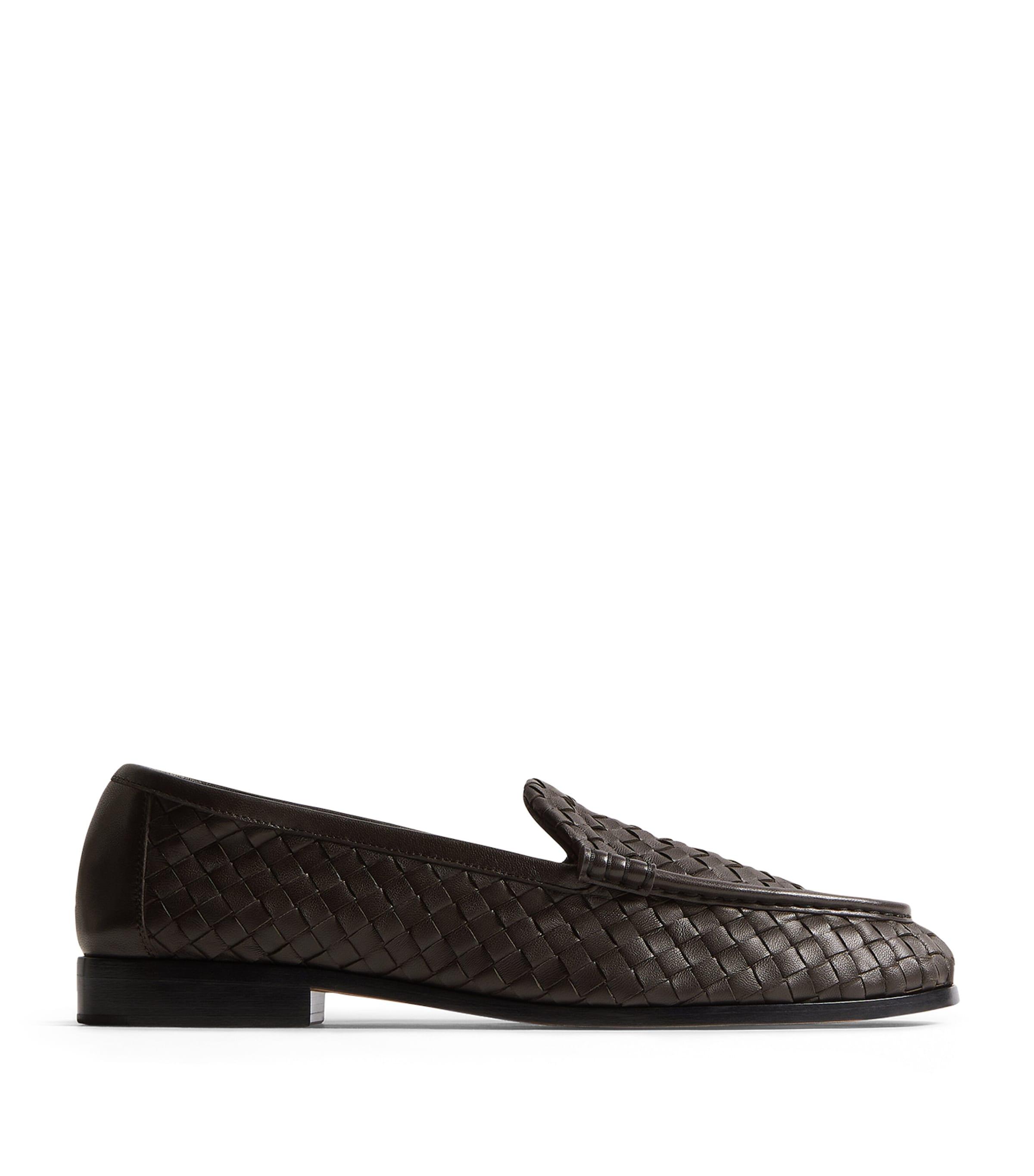 Bottega Veneta Leather Intrecciato Loafers by BOTTEGA VENETA