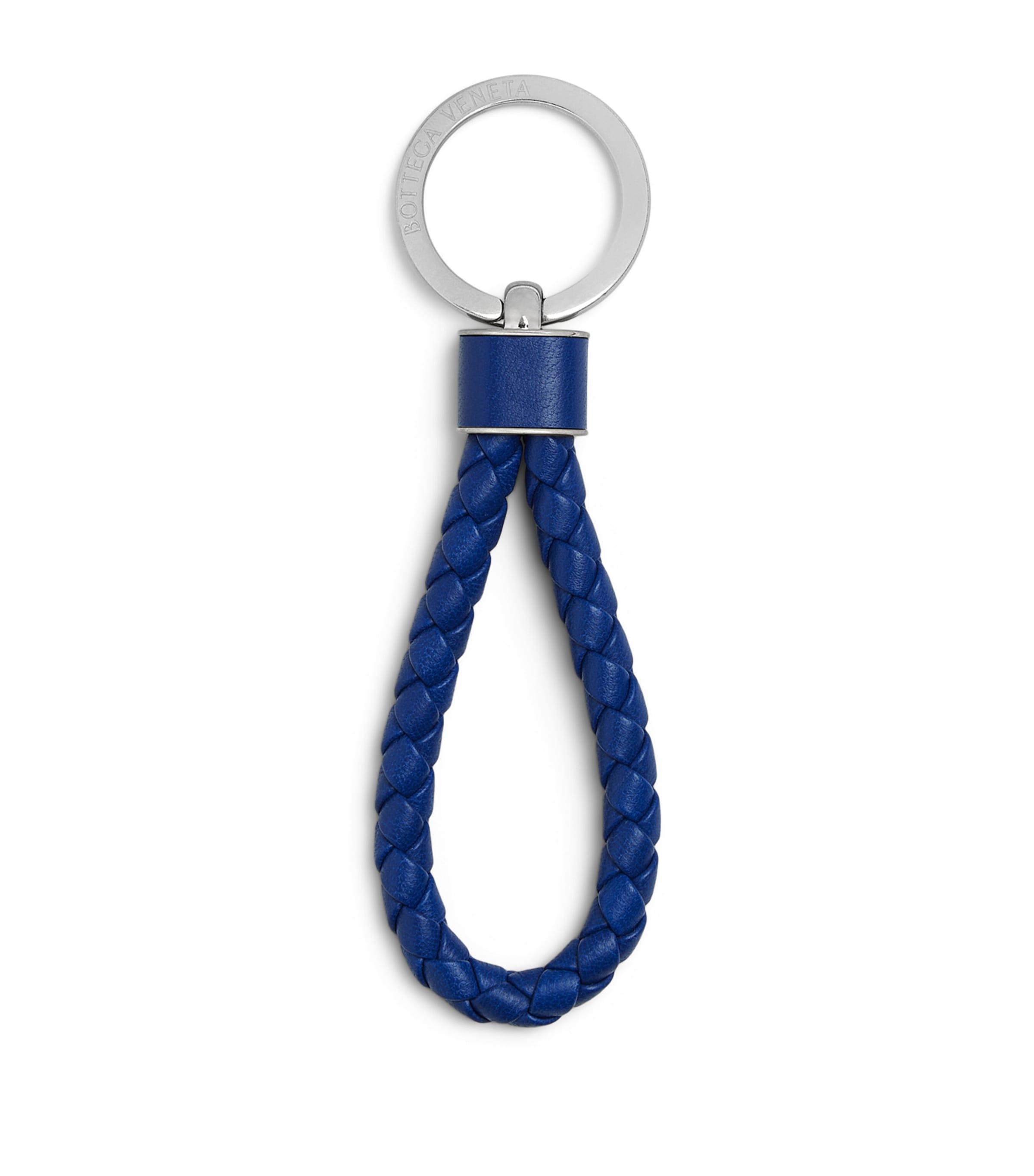 Bottega Veneta Leather Intreccio Keyring by BOTTEGA VENETA