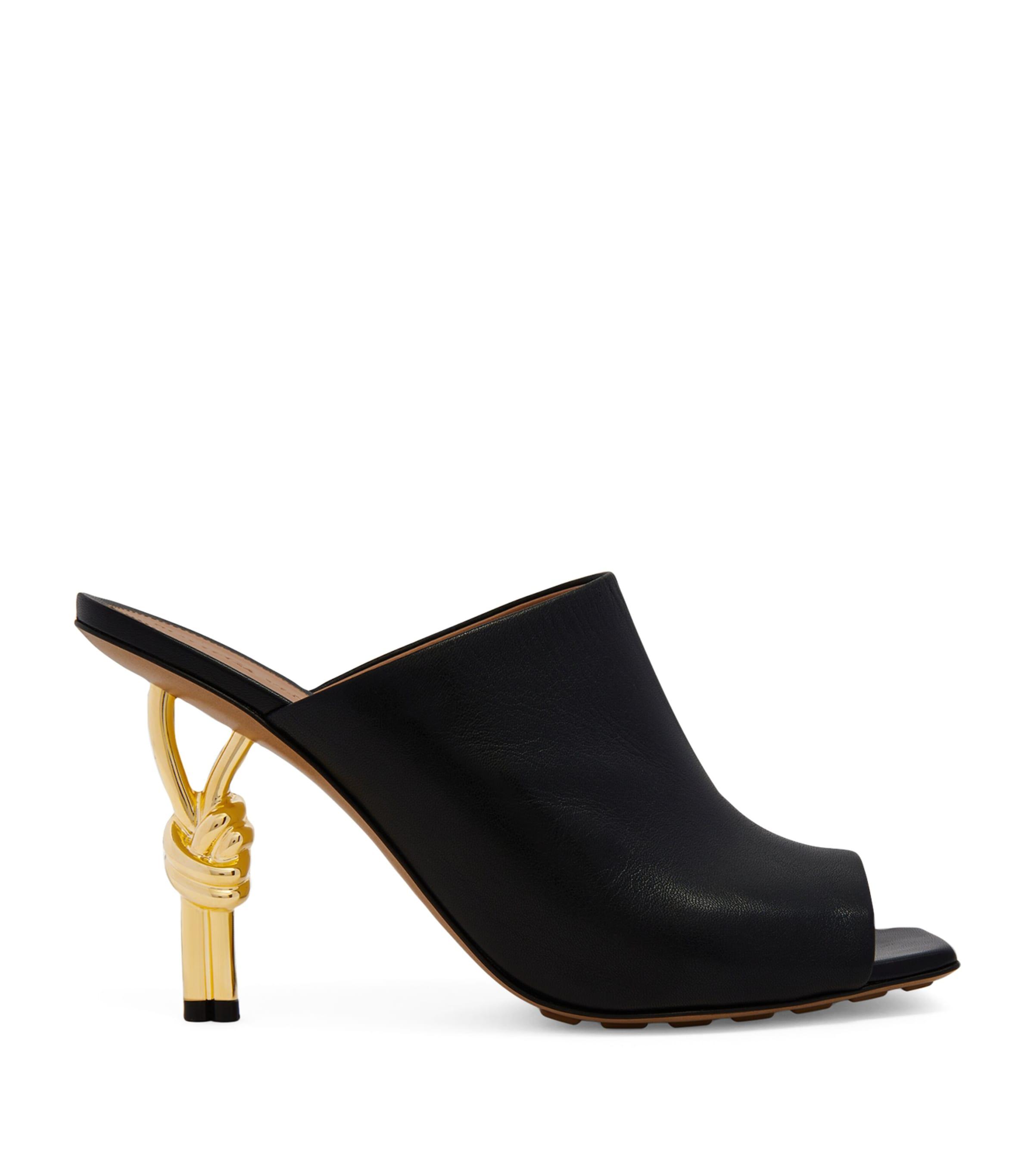 Bottega Veneta Leather Knot Mules 90 by BOTTEGA VENETA