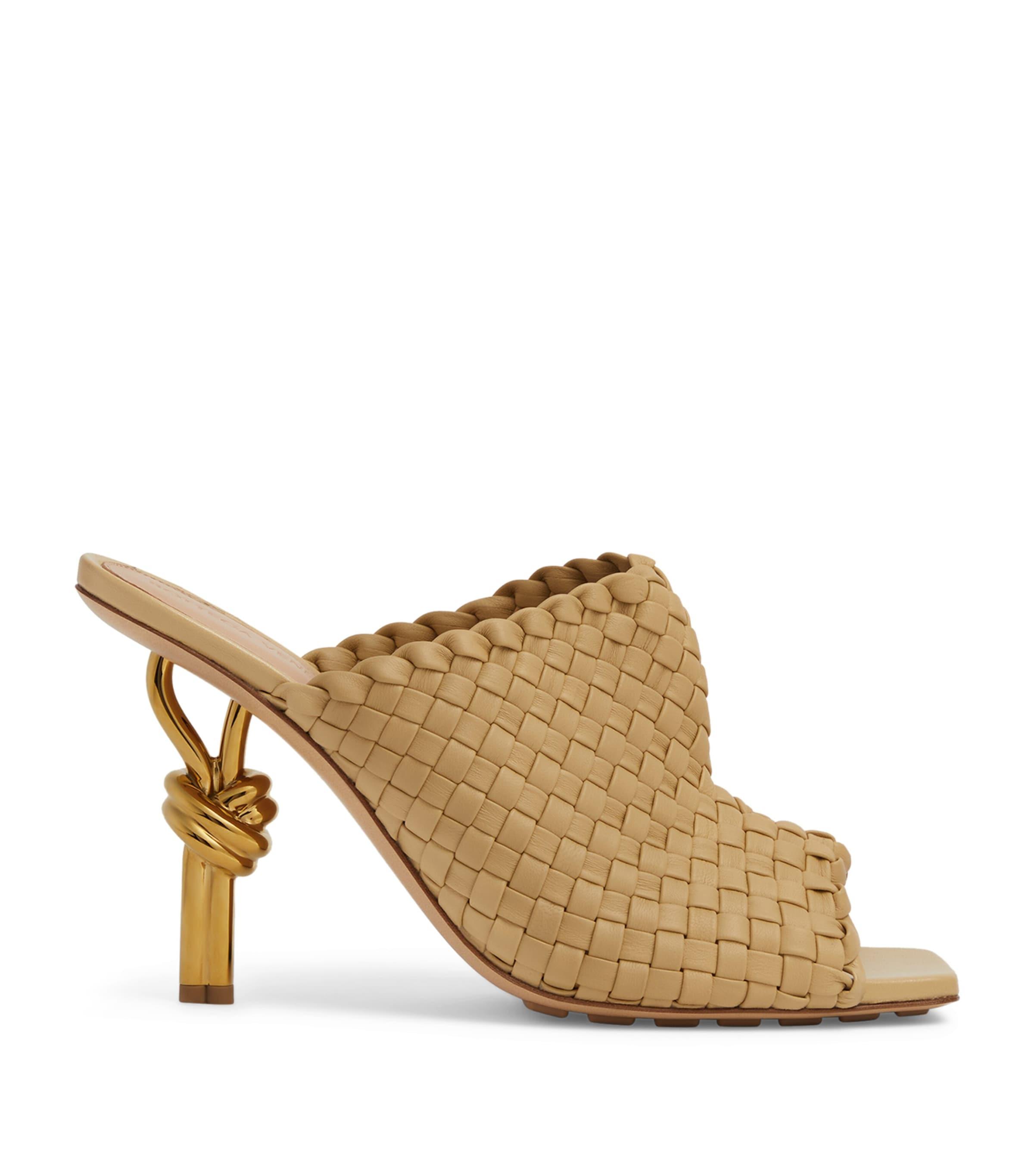 Bottega Veneta Leather Knot Mules 90 by BOTTEGA VENETA