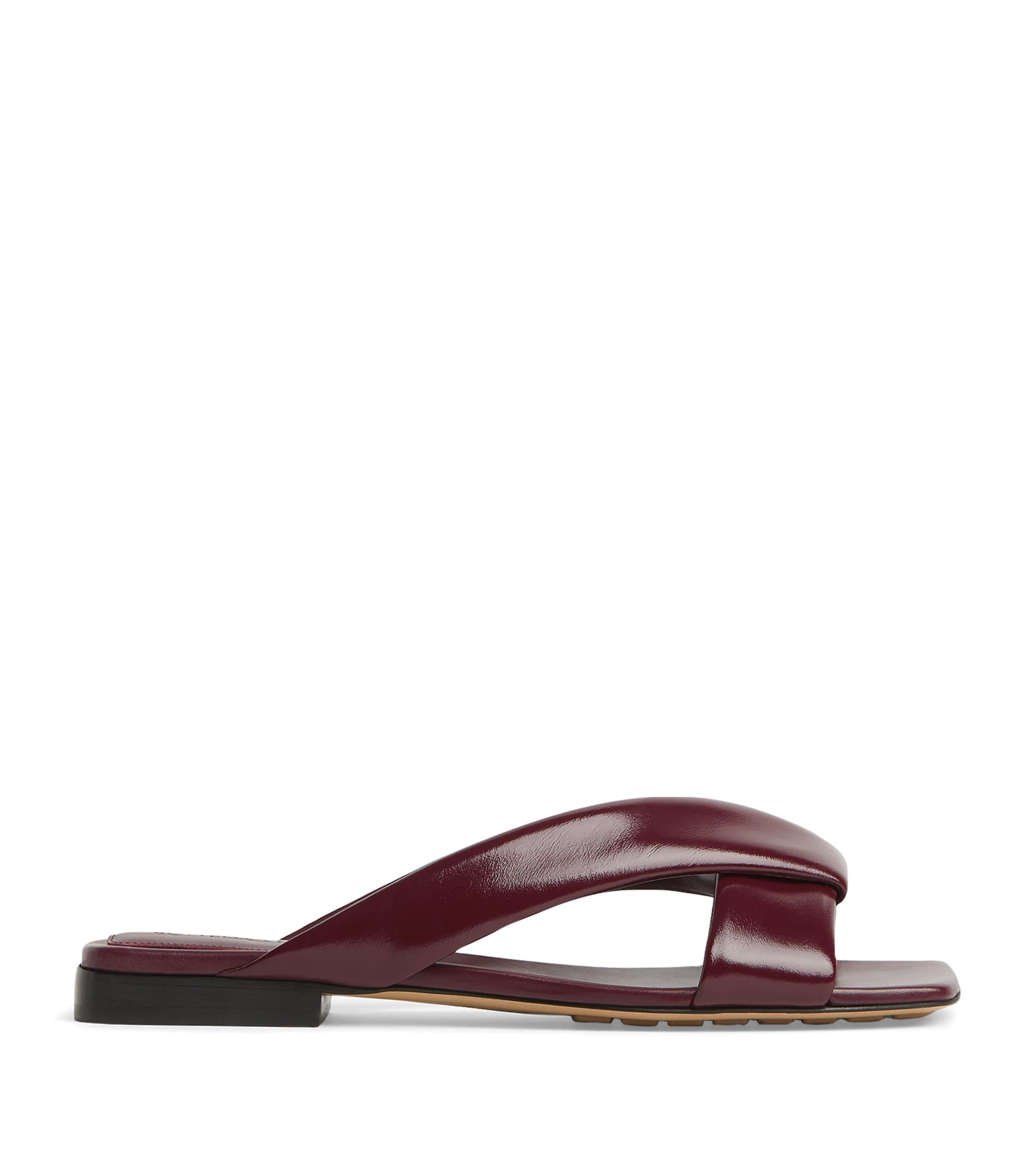 Bottega Veneta Leather Riva Mules by BOTTEGA VENETA