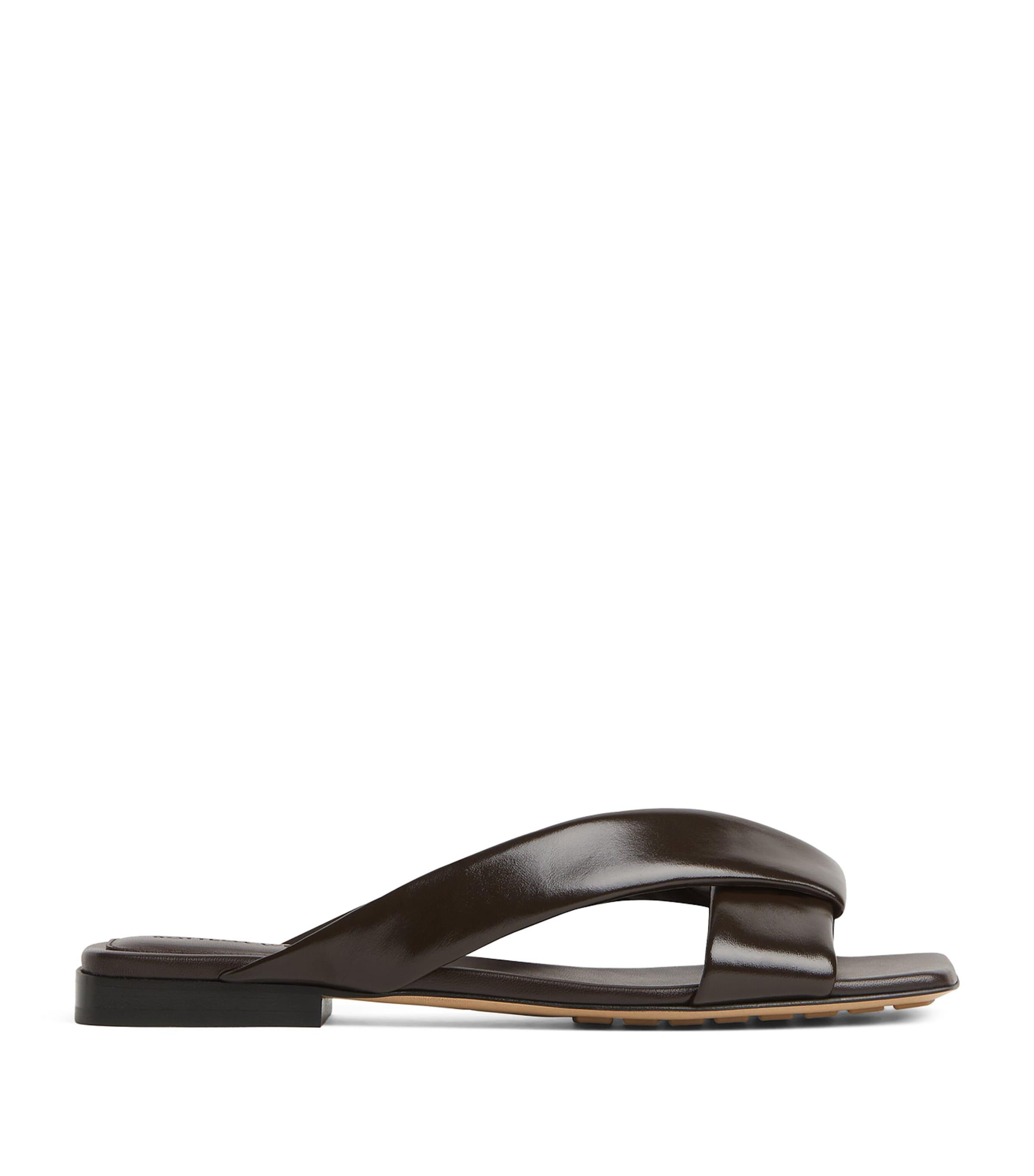 Bottega Veneta Leather Riva Mules by BOTTEGA VENETA