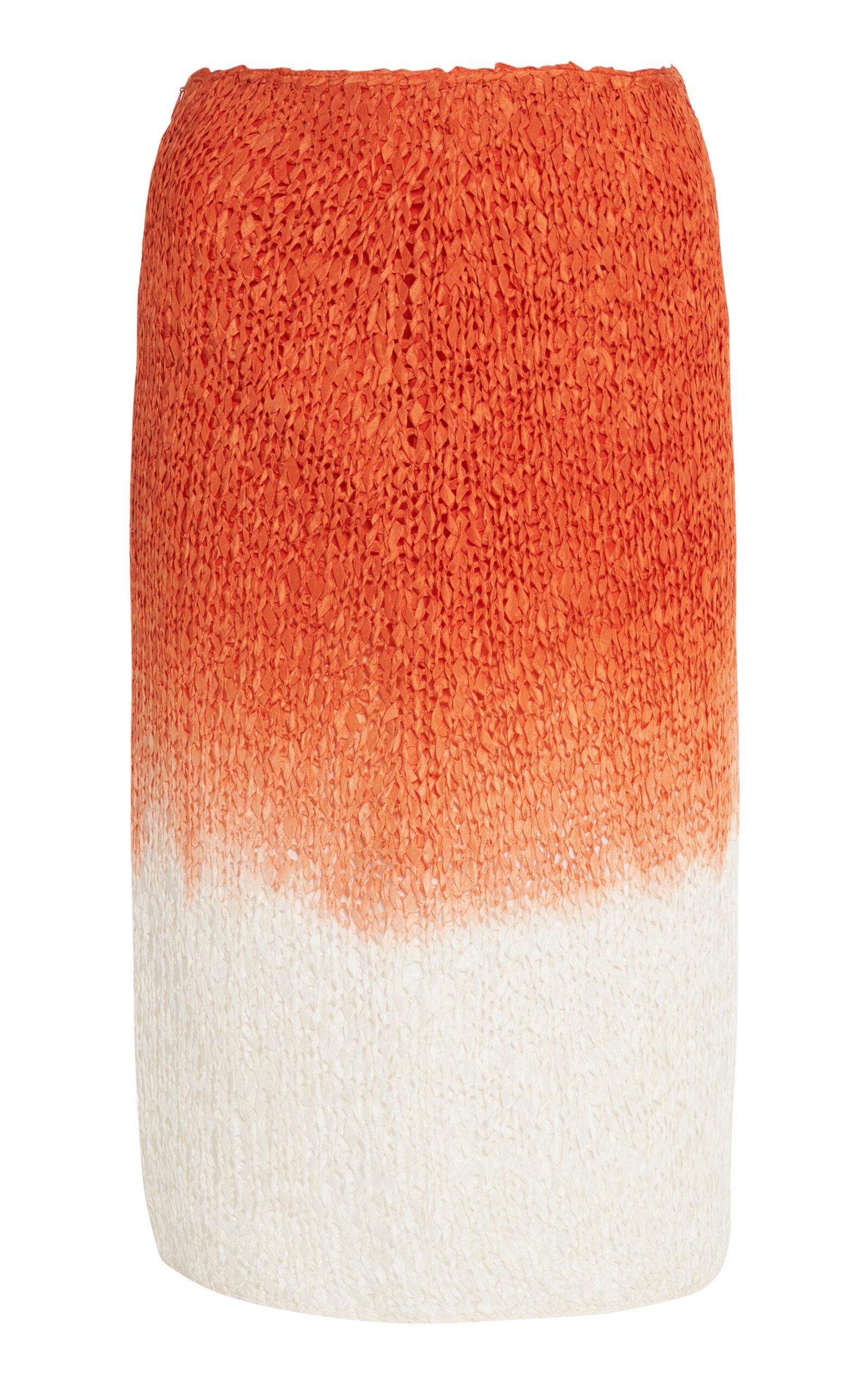 Bottega Veneta Lightweight Wool Silk Overdye Knit Midi Skirt - Moda Operandi by BOTTEGA VENETA