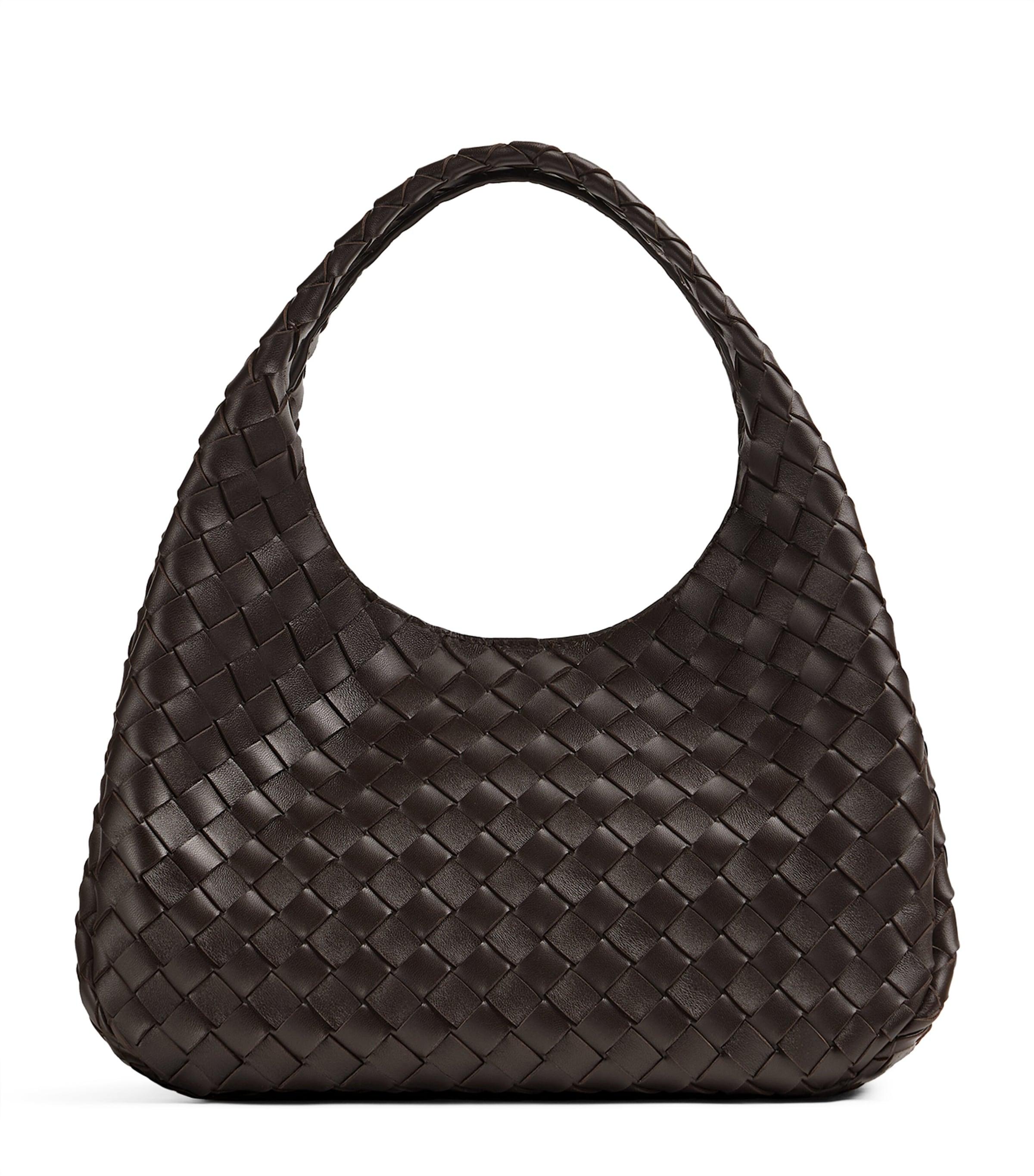 Bottega Veneta Medium Leather Intrecciato Campana Shoulder Bag by BOTTEGA VENETA