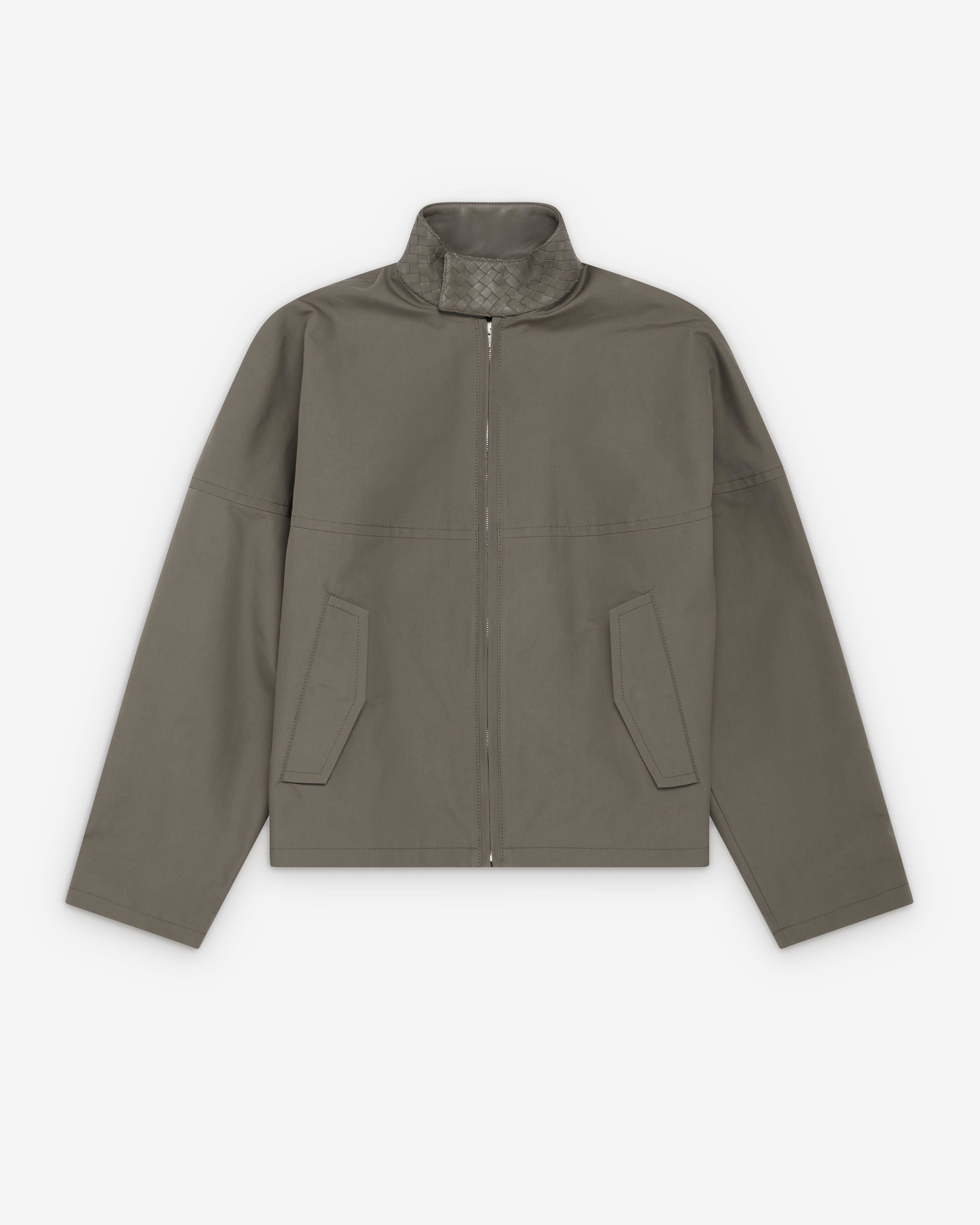 Bottega Veneta  - Men's Compact Cotton Jacket - (Steel) by BOTTEGA VENETA