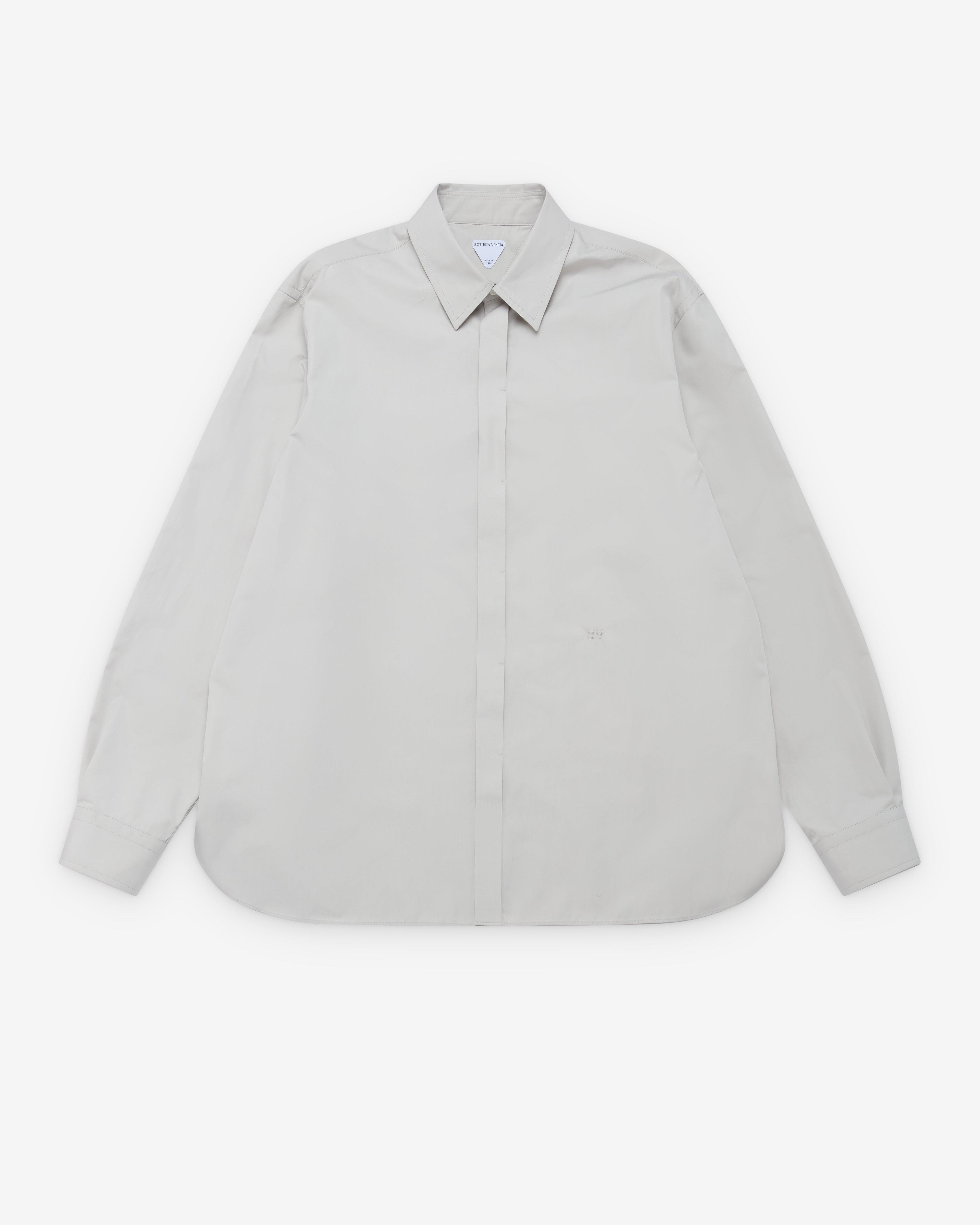 Bottega Veneta - Men's Cotton Poplin Classic Shirt - (Pearl Grey) by BOTTEGA VENETA