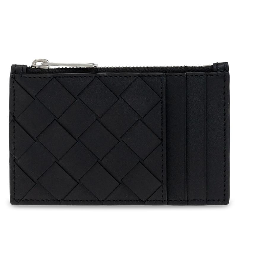 Bottega Veneta Mens Intrecciato Cardholder- Black by BOTTEGA VENETA