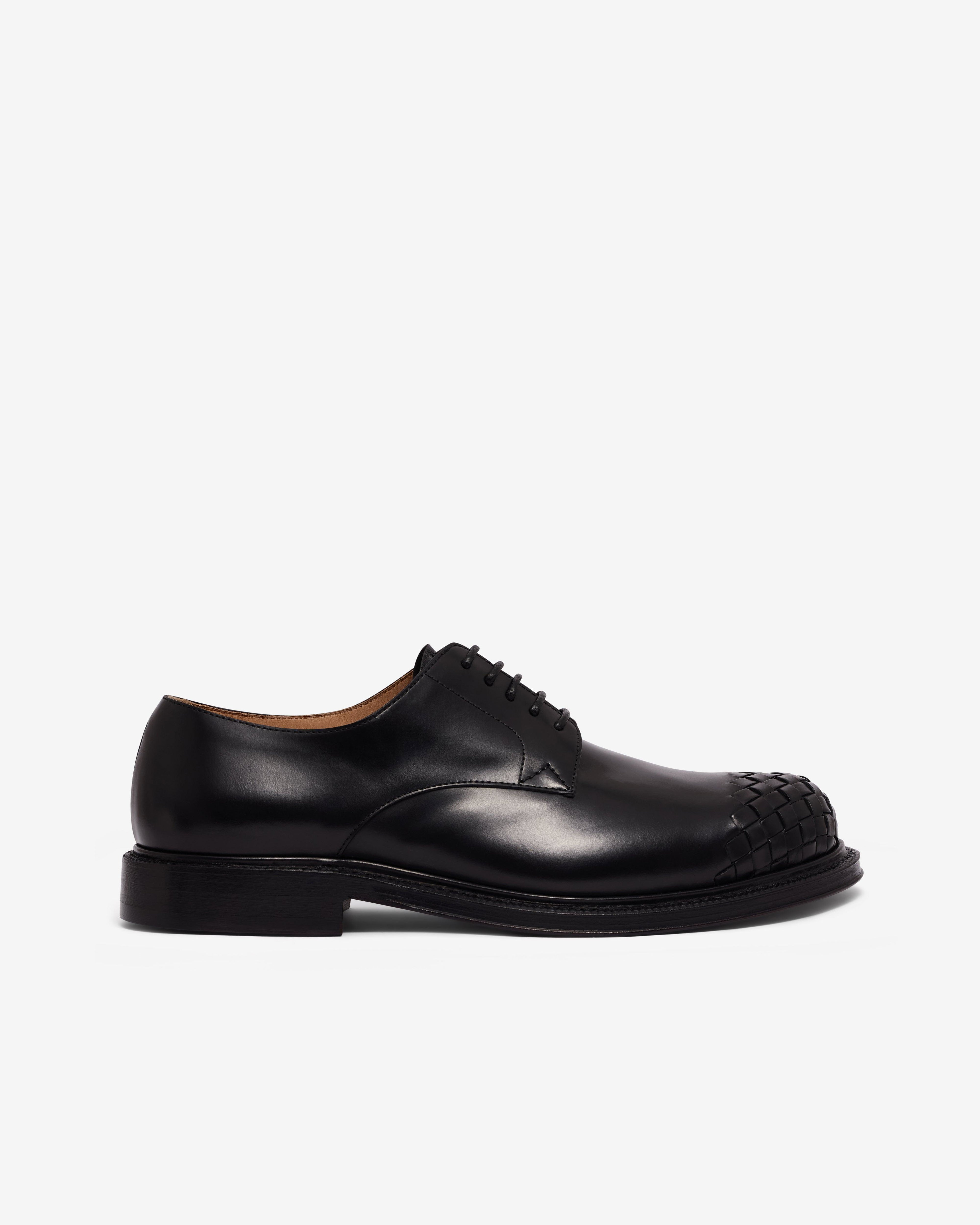 Bottega Veneta - Men’s James Lace-Up Shoe - (Black) by BOTTEGA VENETA