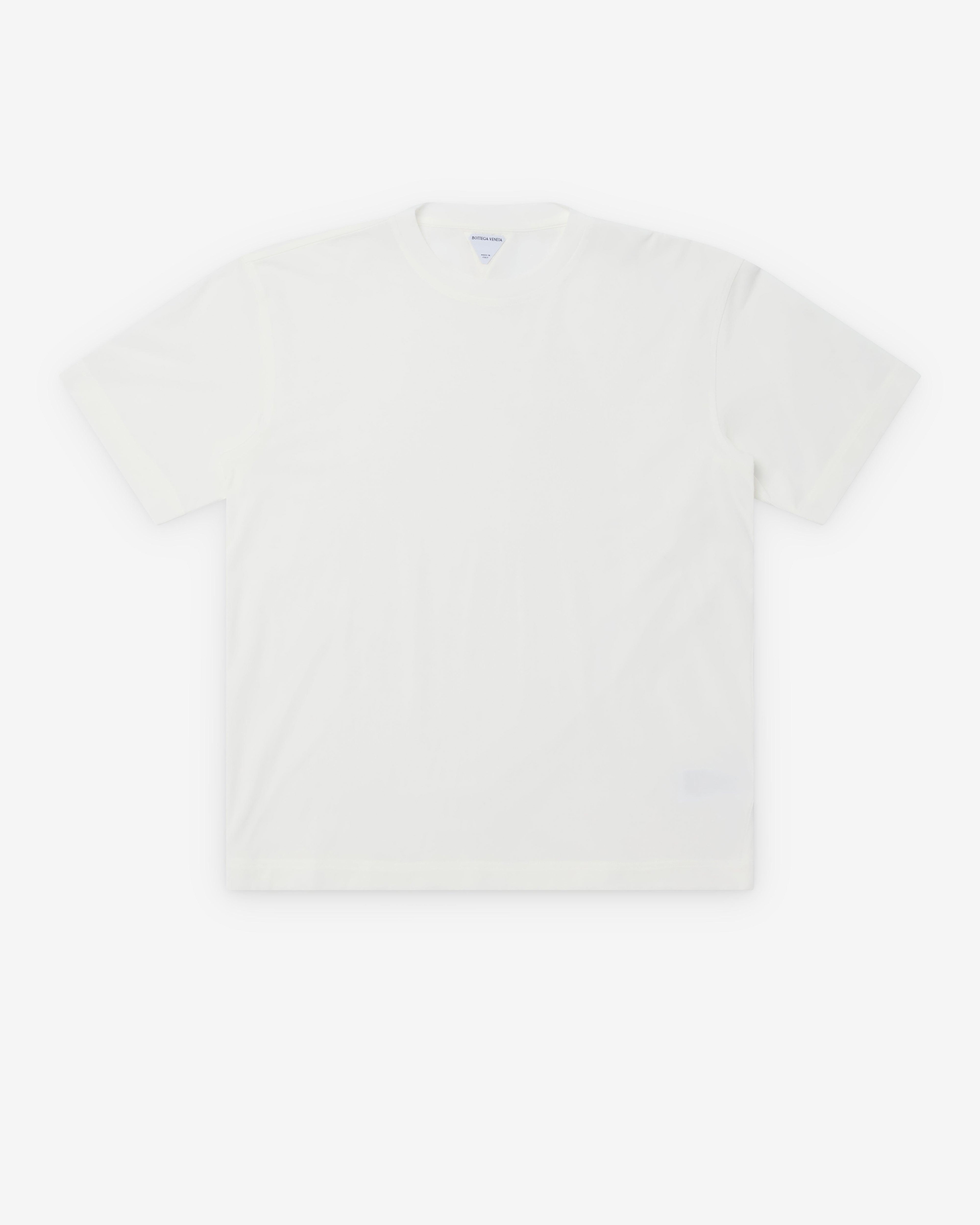 Bottega Veneta  - Men's Light Cotton Jersey T-Shirt - (Chalk) by BOTTEGA VENETA