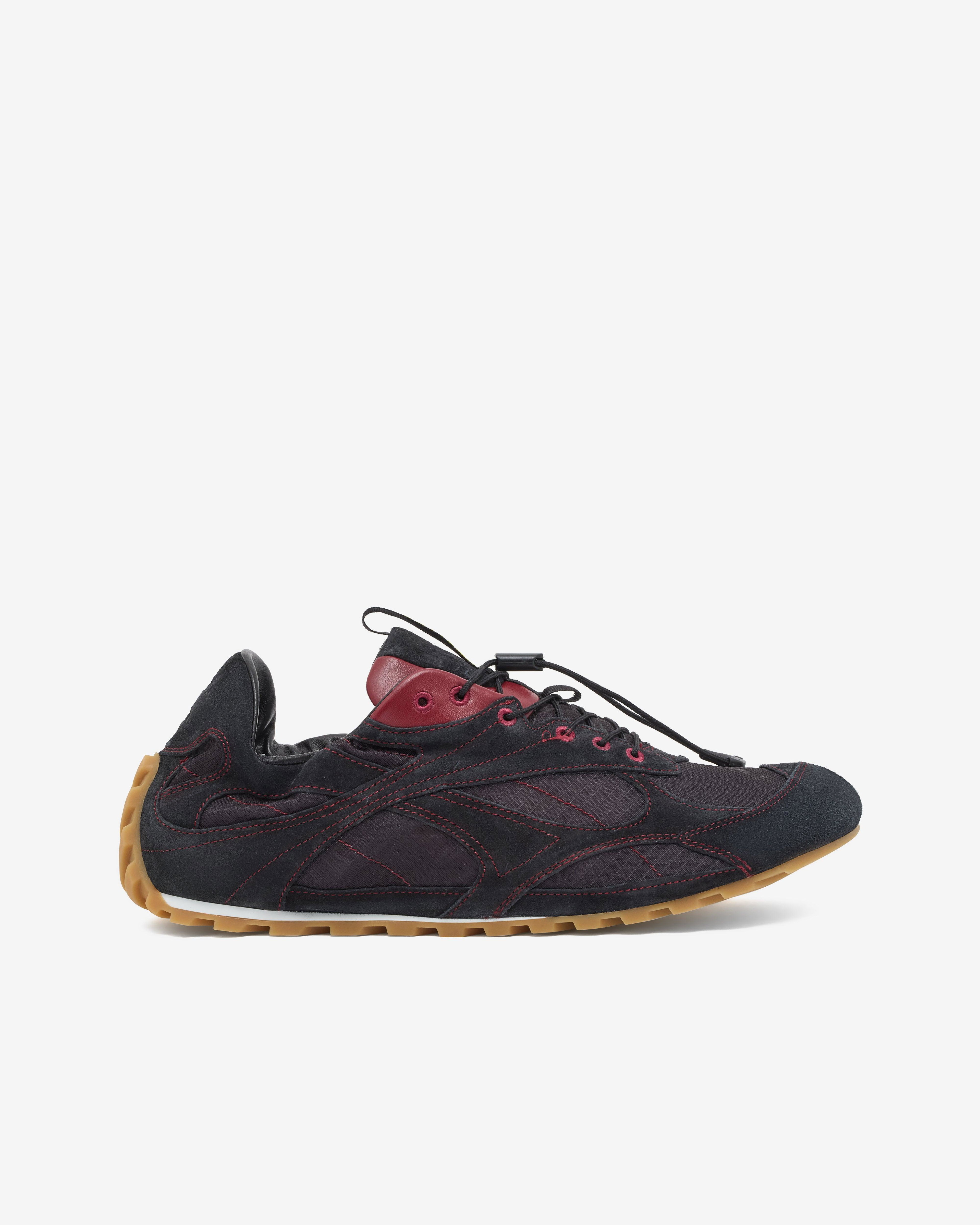 Bottega Veneta - Men's Orbit Flash Sneaker - (Black/Dark Apple Candy) by BOTTEGA VENETA