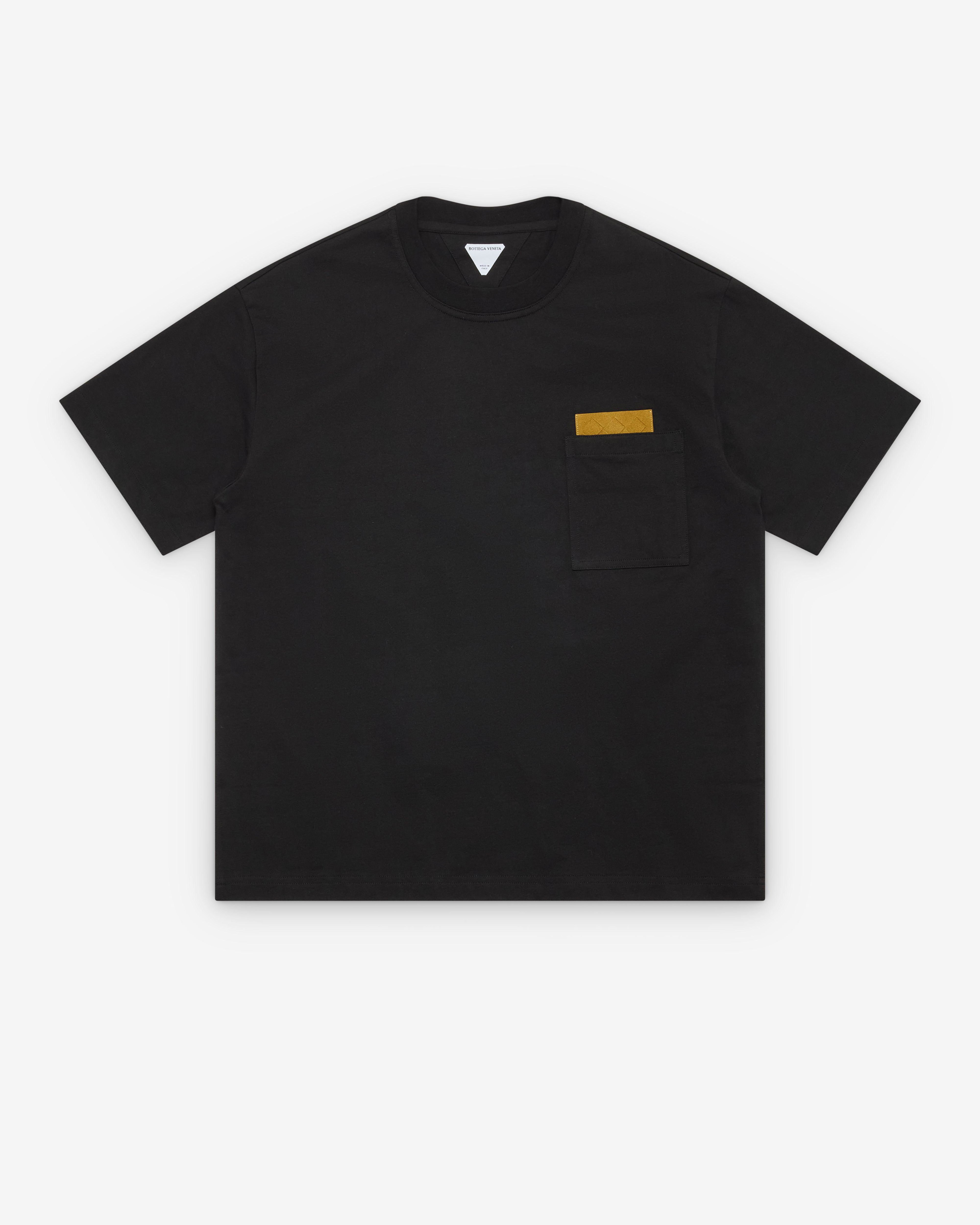 Bottega Veneta  - Men's Pima Cotton Jersey T-Shirt - (Black) by BOTTEGA VENETA