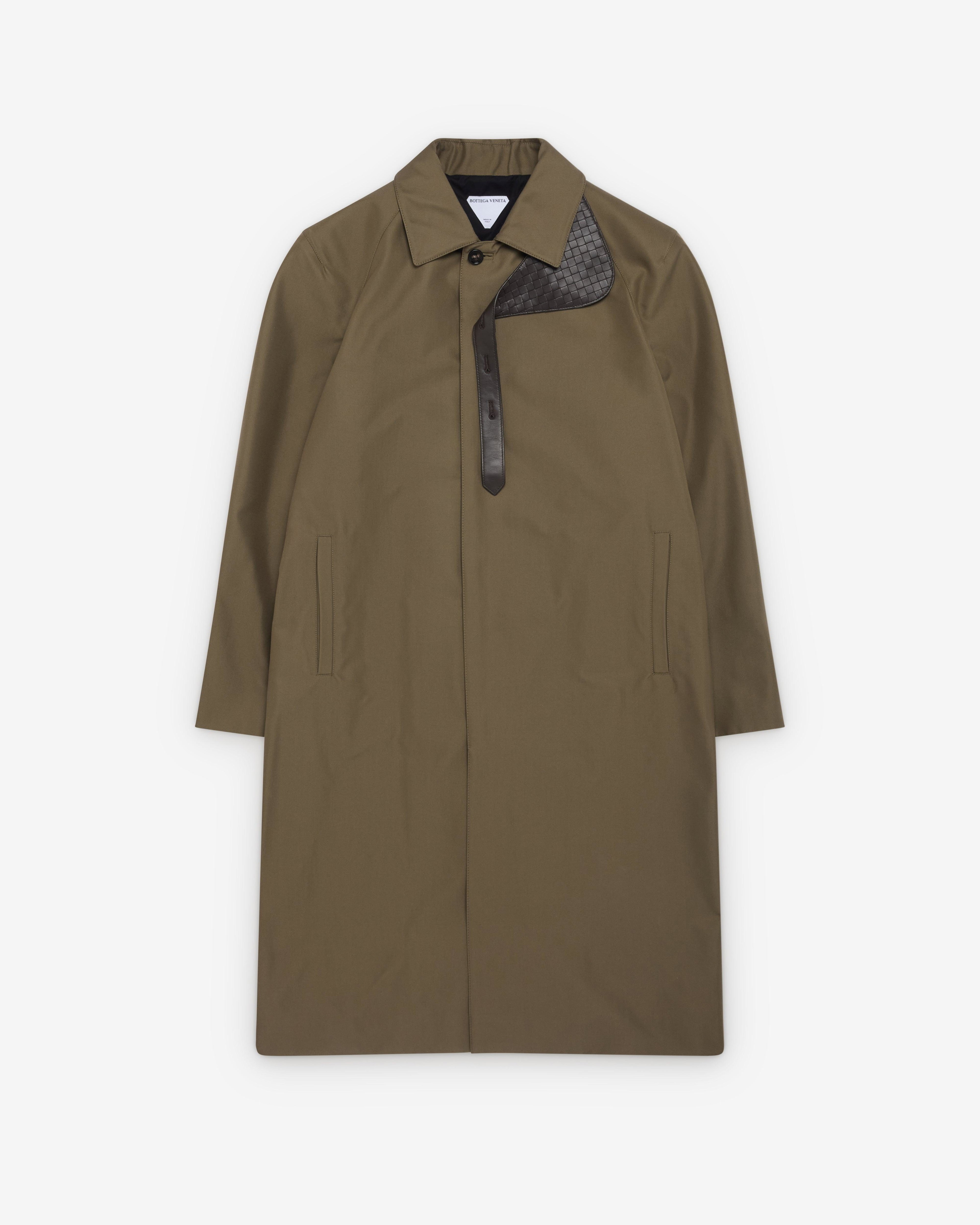 Bottega Veneta  - Men's Silk And Nylon Trench Coat - (Desert Taupe) by BOTTEGA VENETA