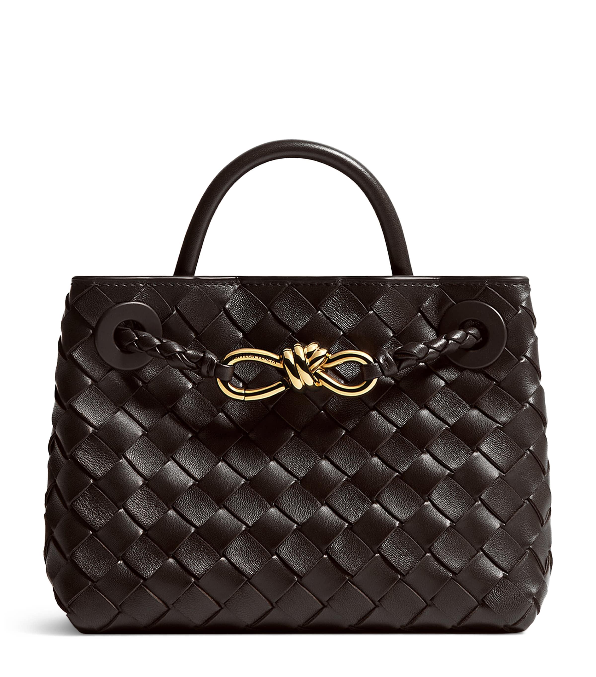 Bottega Veneta Mini Leather Andiamo Top-Handle Bag by BOTTEGA VENETA