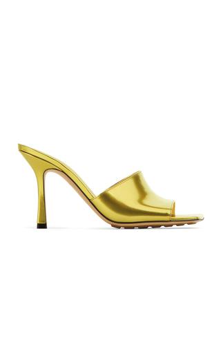 Bottega Veneta Mirror Stretch Leather Slide Sandals - Moda Operandi by BOTTEGA VENETA
