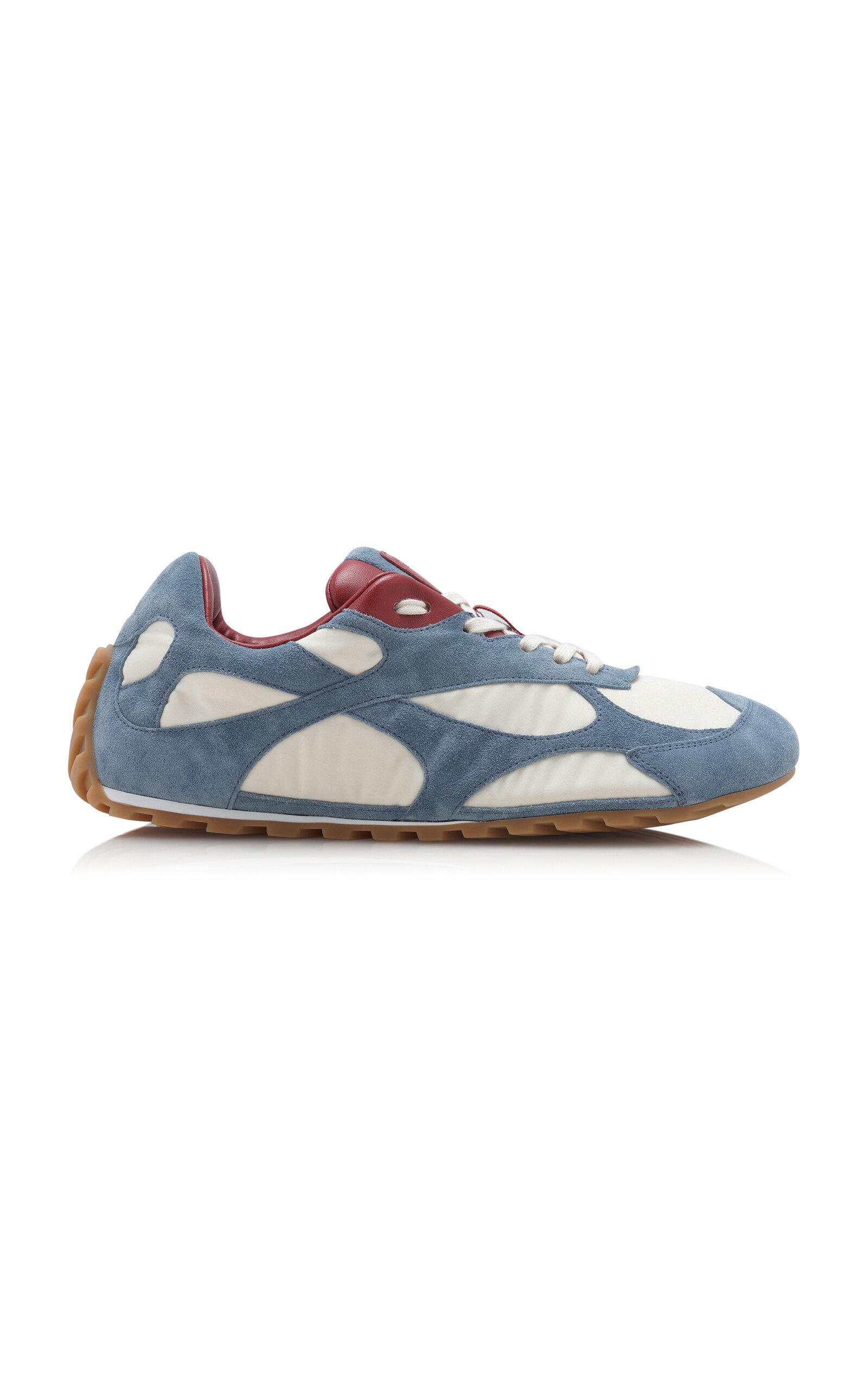Bottega Veneta Orbit Suede and Mesh Sneakers - Moda Operandi by BOTTEGA VENETA