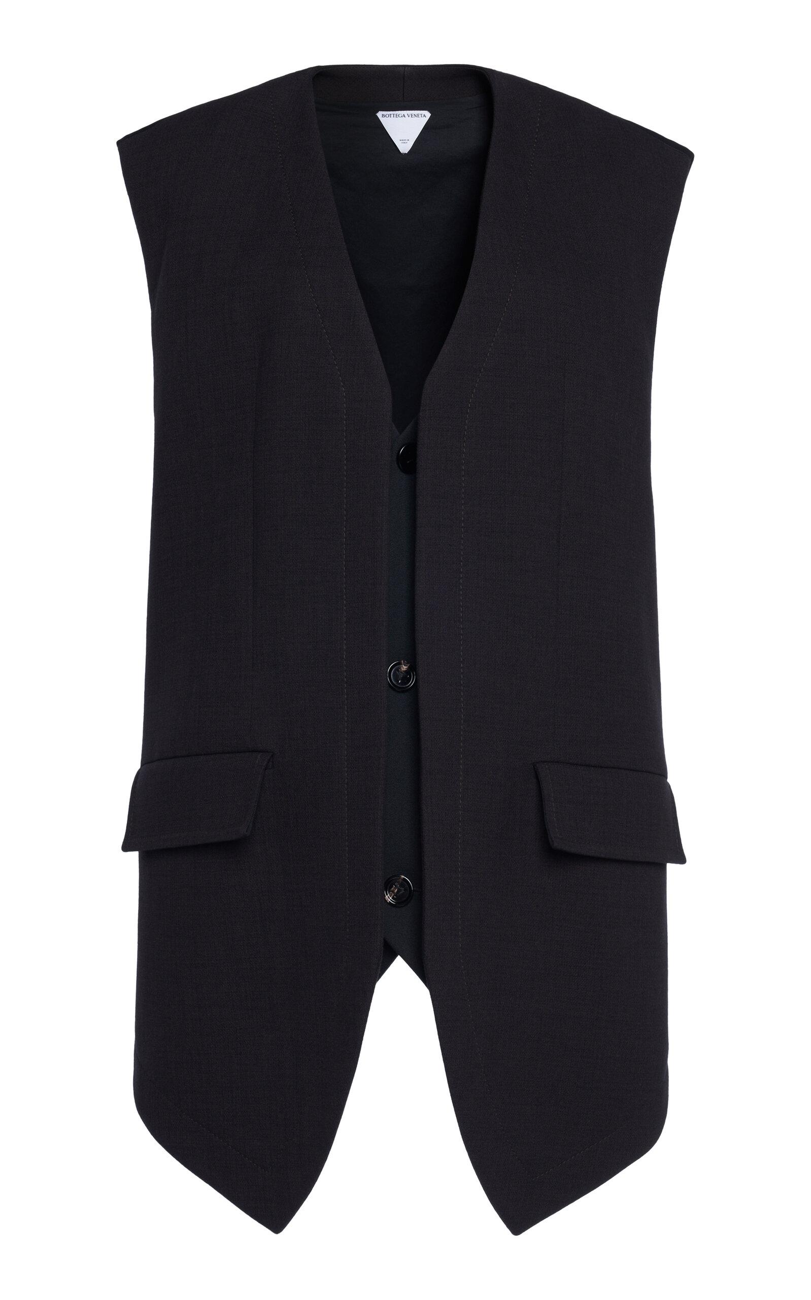 Bottega Veneta Oversized Cotton-Blend Melange Vest - Moda Operandi by BOTTEGA VENETA