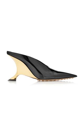 Bottega Veneta Patent Leather Wedge Mules - Moda Operandi by BOTTEGA VENETA