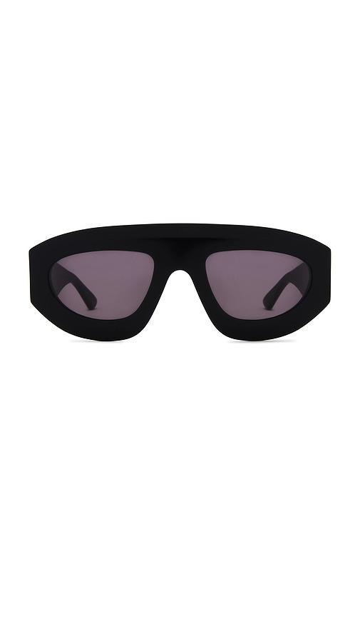 Bottega Veneta Pilot Mask Sunglasses in Black by BOTTEGA VENETA