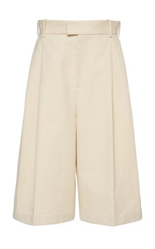 Bottega Veneta Pleated Cotton Shorts - Moda Operandi by BOTTEGA VENETA