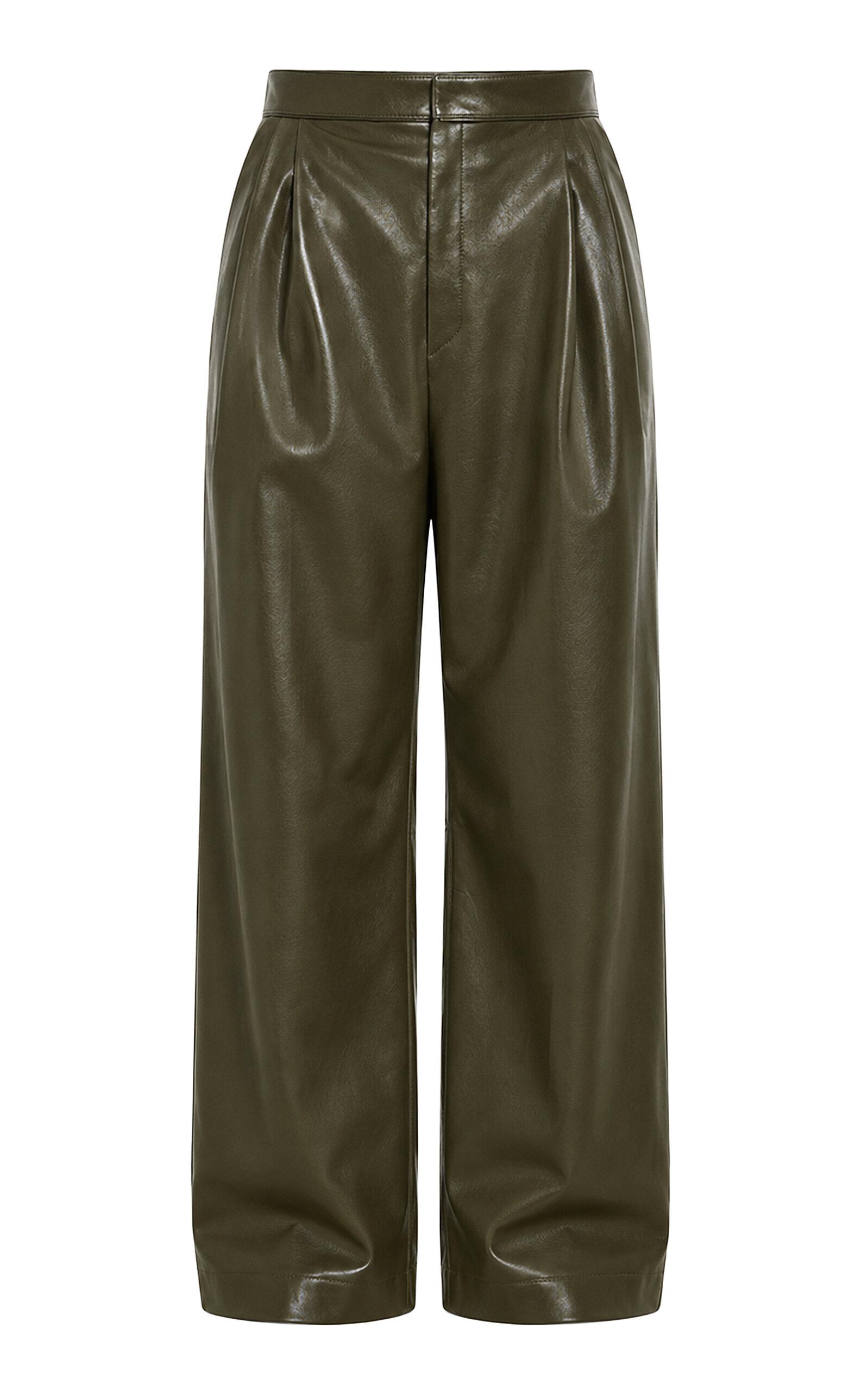Bottega Veneta Pleated Leather Wide-Leg Pants - Moda Operandi by BOTTEGA VENETA