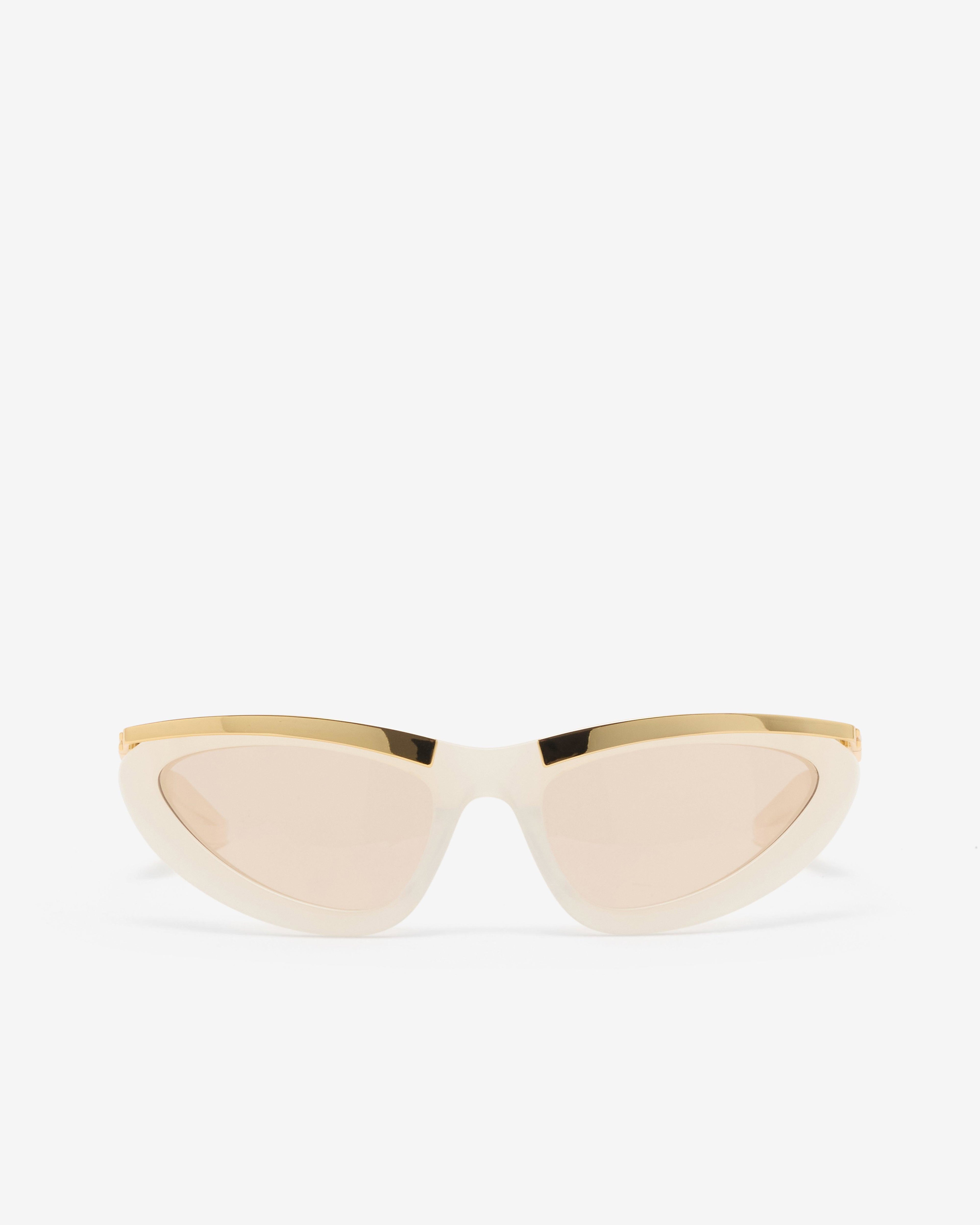 Bottega Veneta  - Prisma Cat Eye Sunglasses - (Ivory/Brown) by BOTTEGA VENETA
