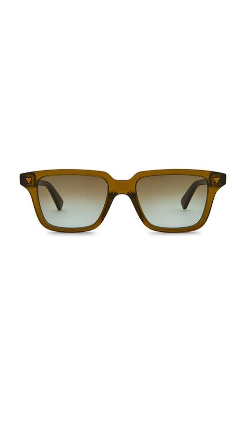 Bottega Veneta Rectangular Sunglasses in Brown by BOTTEGA VENETA