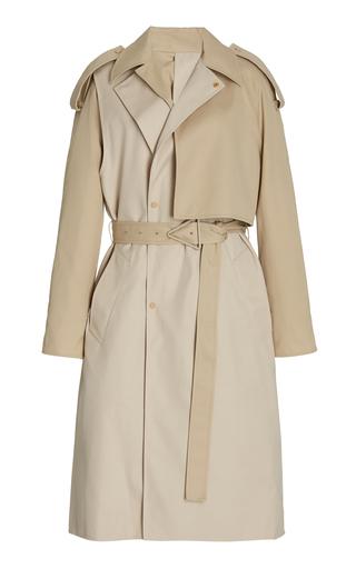 Bottega Veneta Removable Sleeve Crepe Trench Coat - Moda Operandi by BOTTEGA VENETA