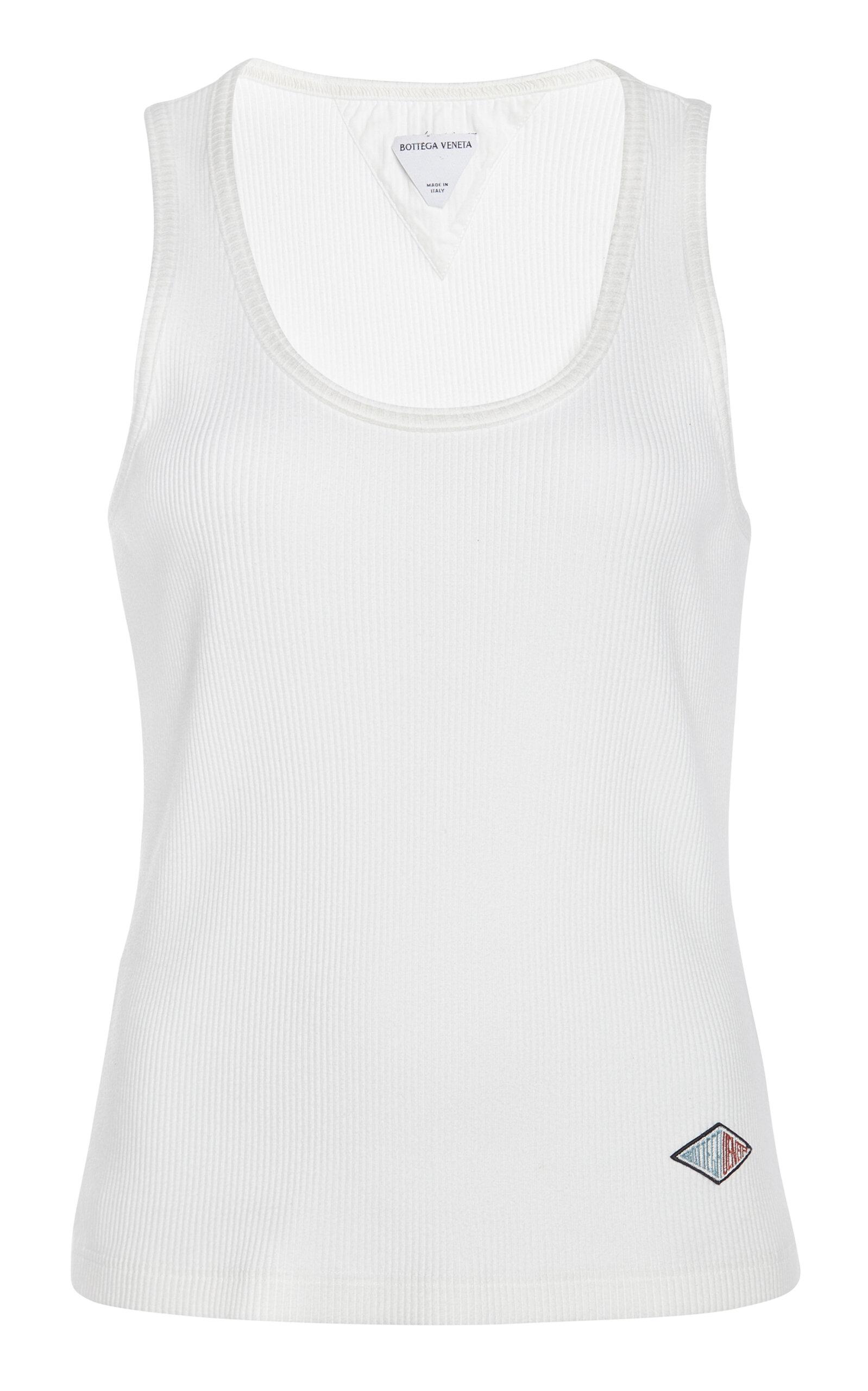 Bottega Veneta Ribbed Cotton Jersey Top - Moda Operandi by BOTTEGA VENETA