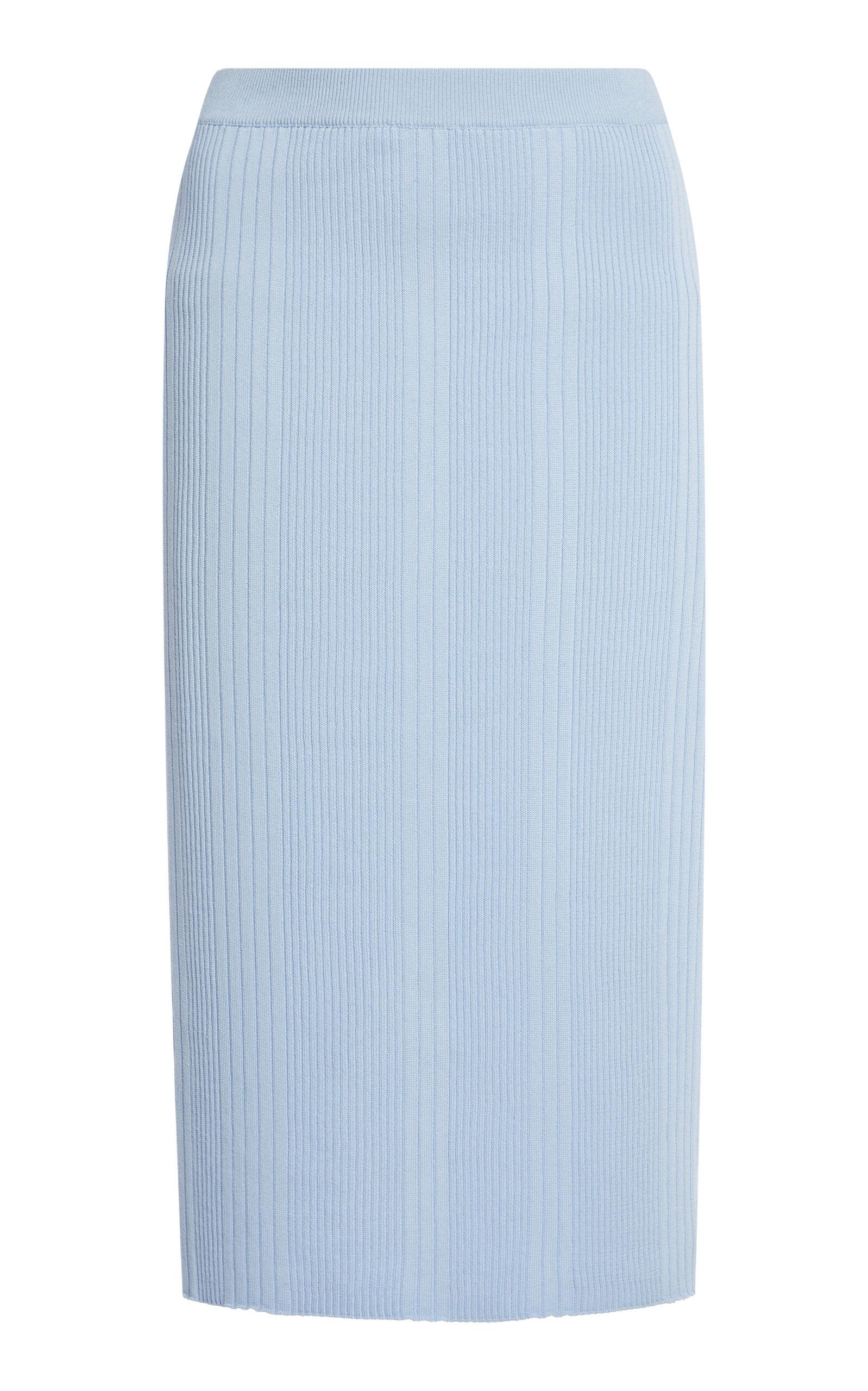 Bottega Veneta Ribbed Cotton Midi Skirt - Moda Operandi by BOTTEGA VENETA