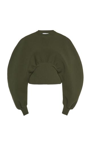 Bottega Veneta Ribbed-Trim Wool Knitweater - Moda Operandi by BOTTEGA VENETA