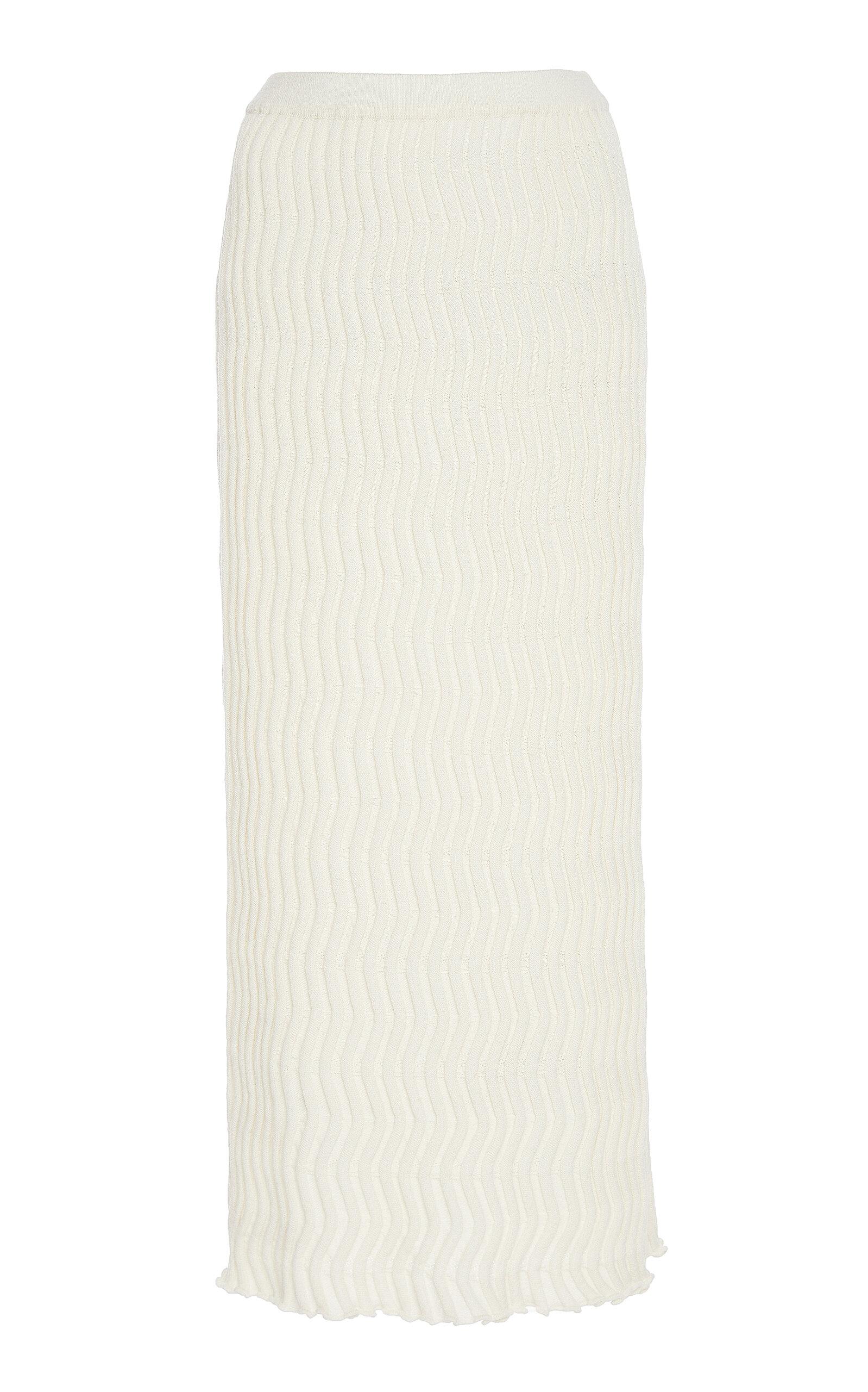 Bottega Veneta Ribbed Wool Midi Skirt - Moda Operandi by BOTTEGA VENETA