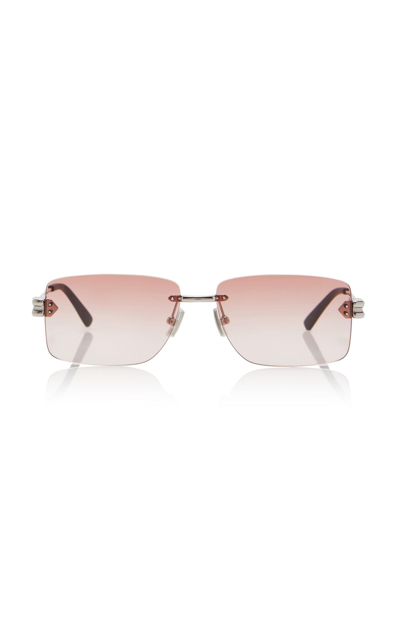 Bottega Veneta Rimless Square-Frame Metal Sunglasses - Moda Operandi by BOTTEGA VENETA