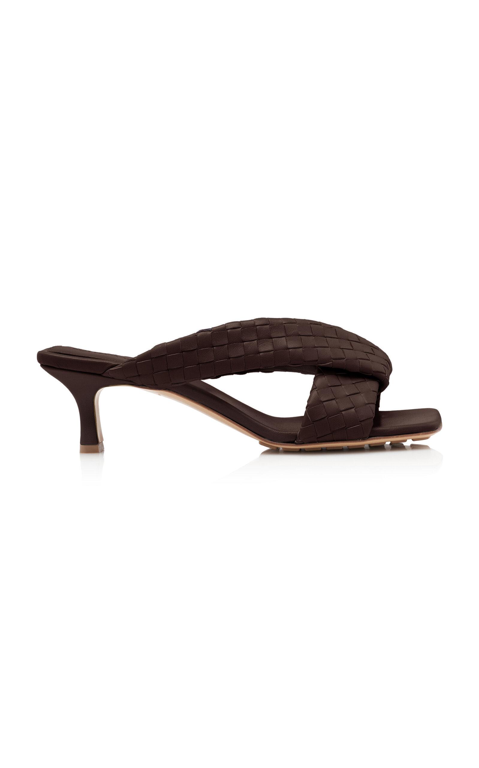 Bottega Veneta Riva Intecciato Leather Sandals - Moda Operandi by BOTTEGA VENETA