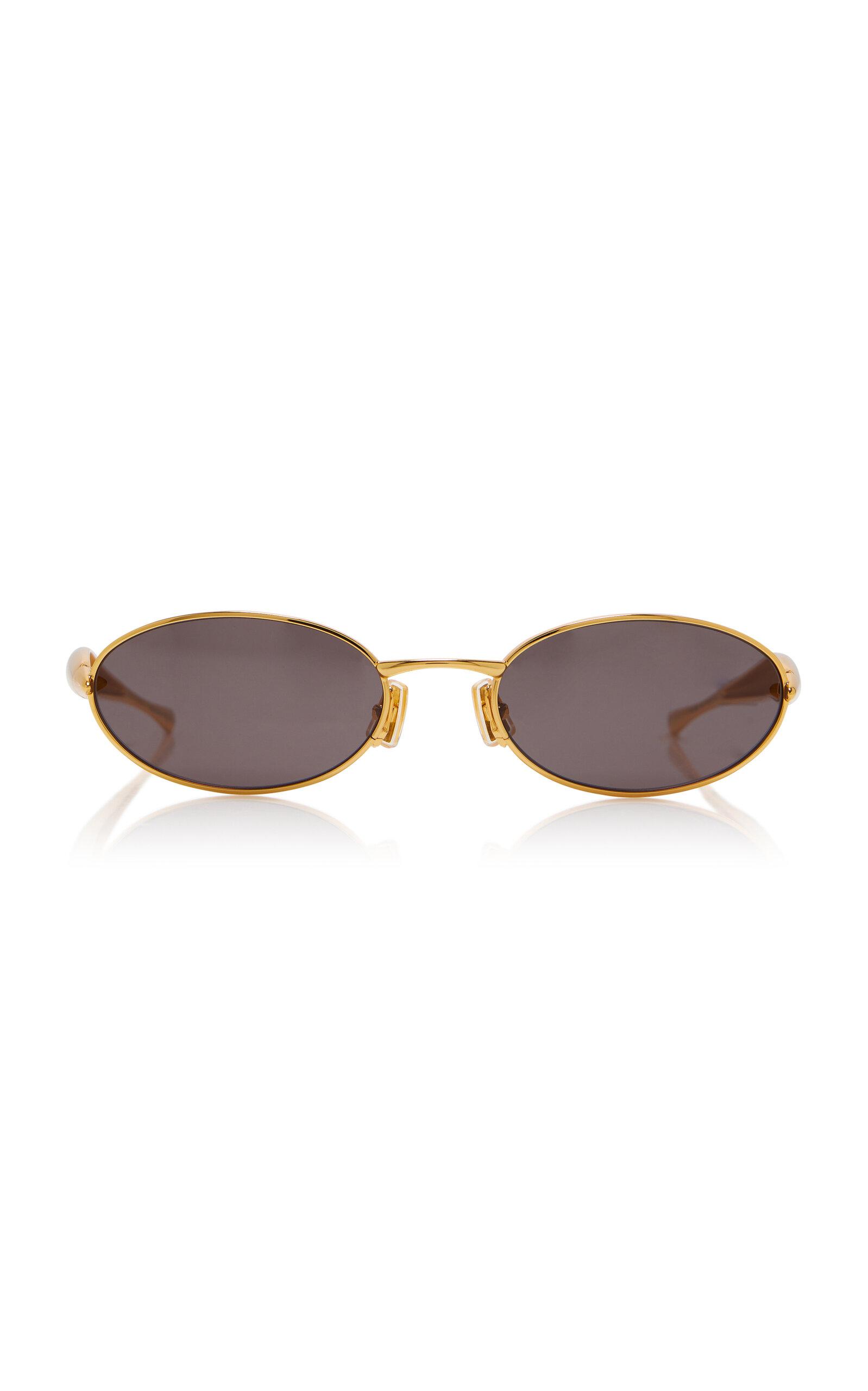 Bottega Veneta Sardine Round-Frame Metal Sunglasses - Moda Operandi by BOTTEGA VENETA