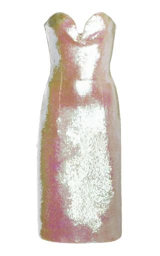Bottega Veneta Sequin Bustier Midi Dress - Moda Operandi by BOTTEGA VENETA